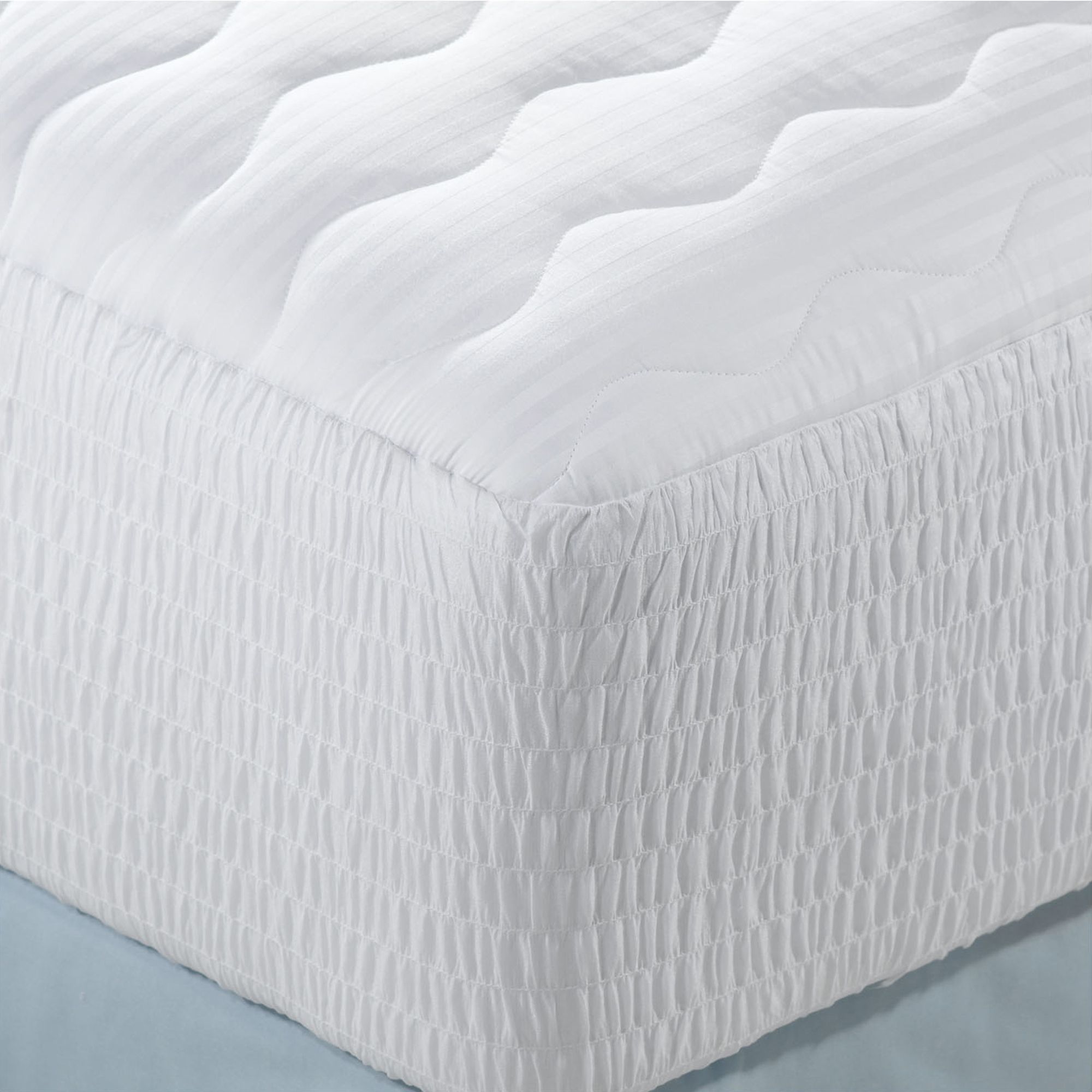 Croscill 300TC 100 Cotton Sateen Stripe Twin Size 15" ExpandaGrip