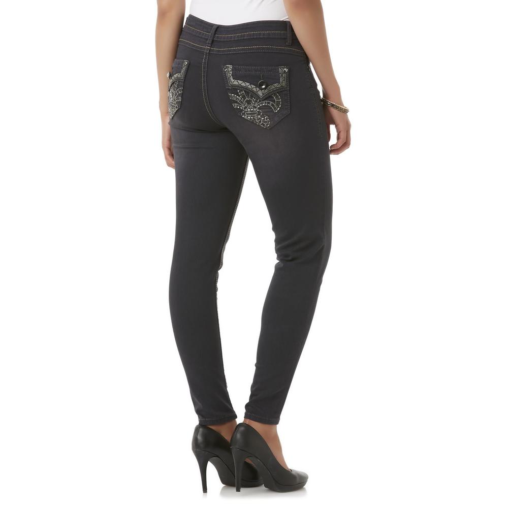 Rebel & Soul Women's Embellished Skinny Jeans