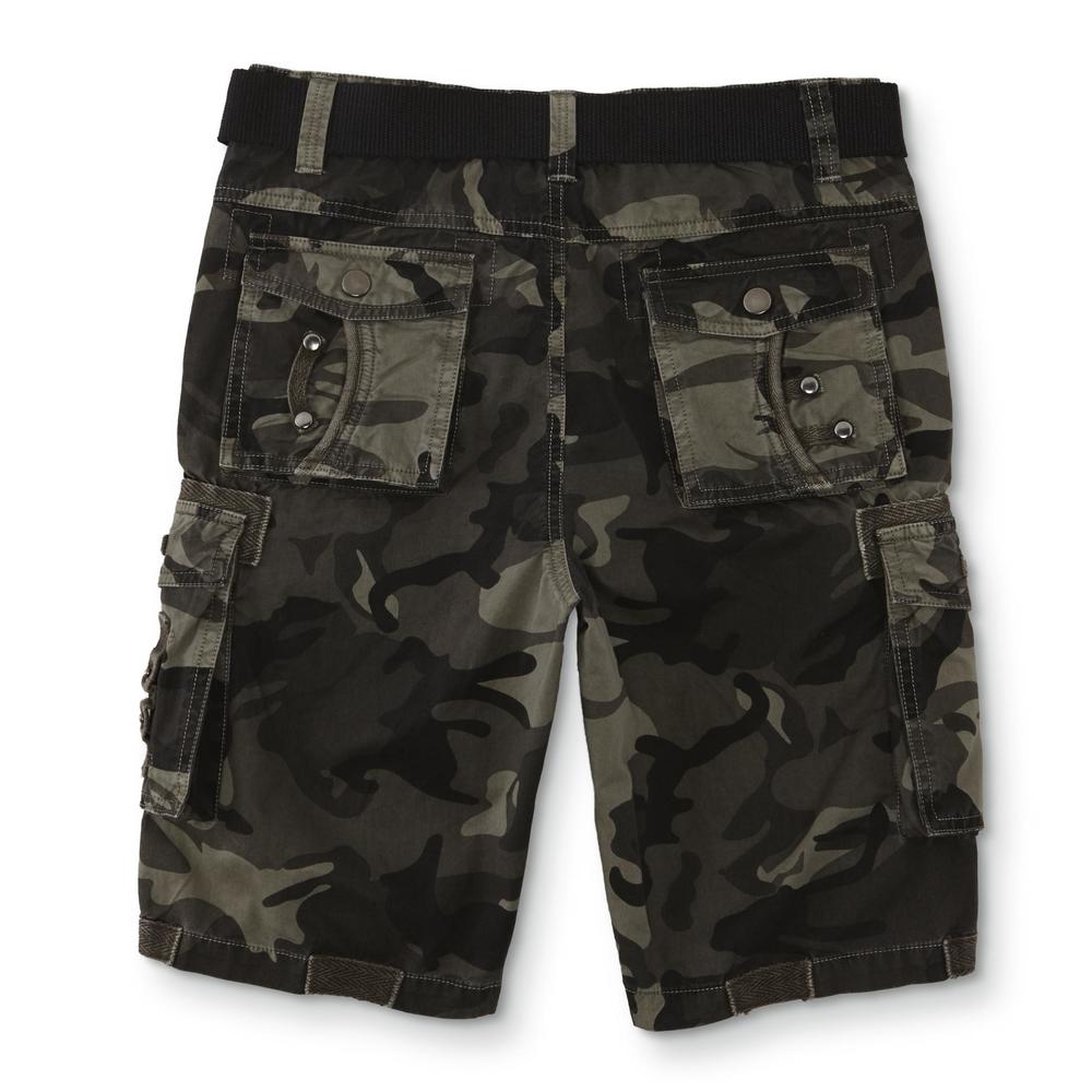 Patrick Boys' Belted Cargo Shorts - Camouflage