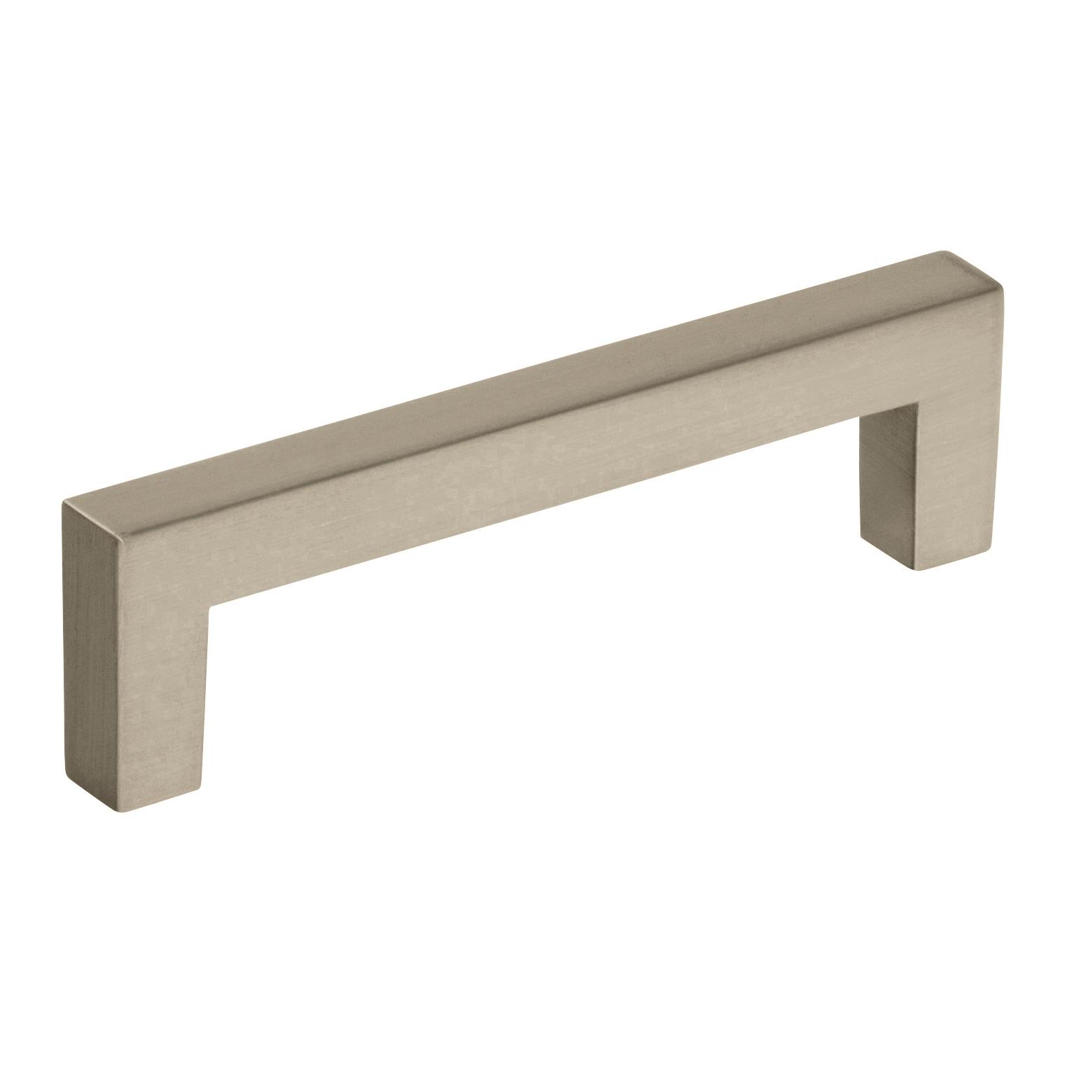 Amerock Monument 3-3/4 in (96 mm) Center-to-Center Satin Nickel Cabinet Pull