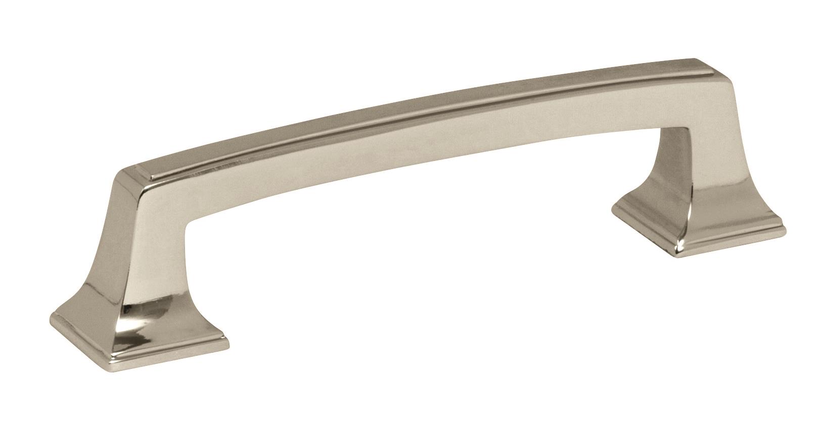 Amerock Mulholland 3-3/4 in (96 mm) Center-to-Center Polished Nickel Cabinet Pull
