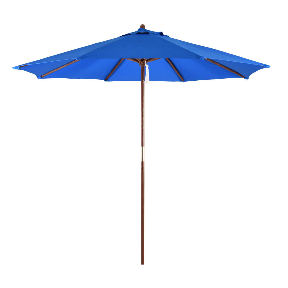 Sunline 9' Wood Market Umbrella, Choice of Color