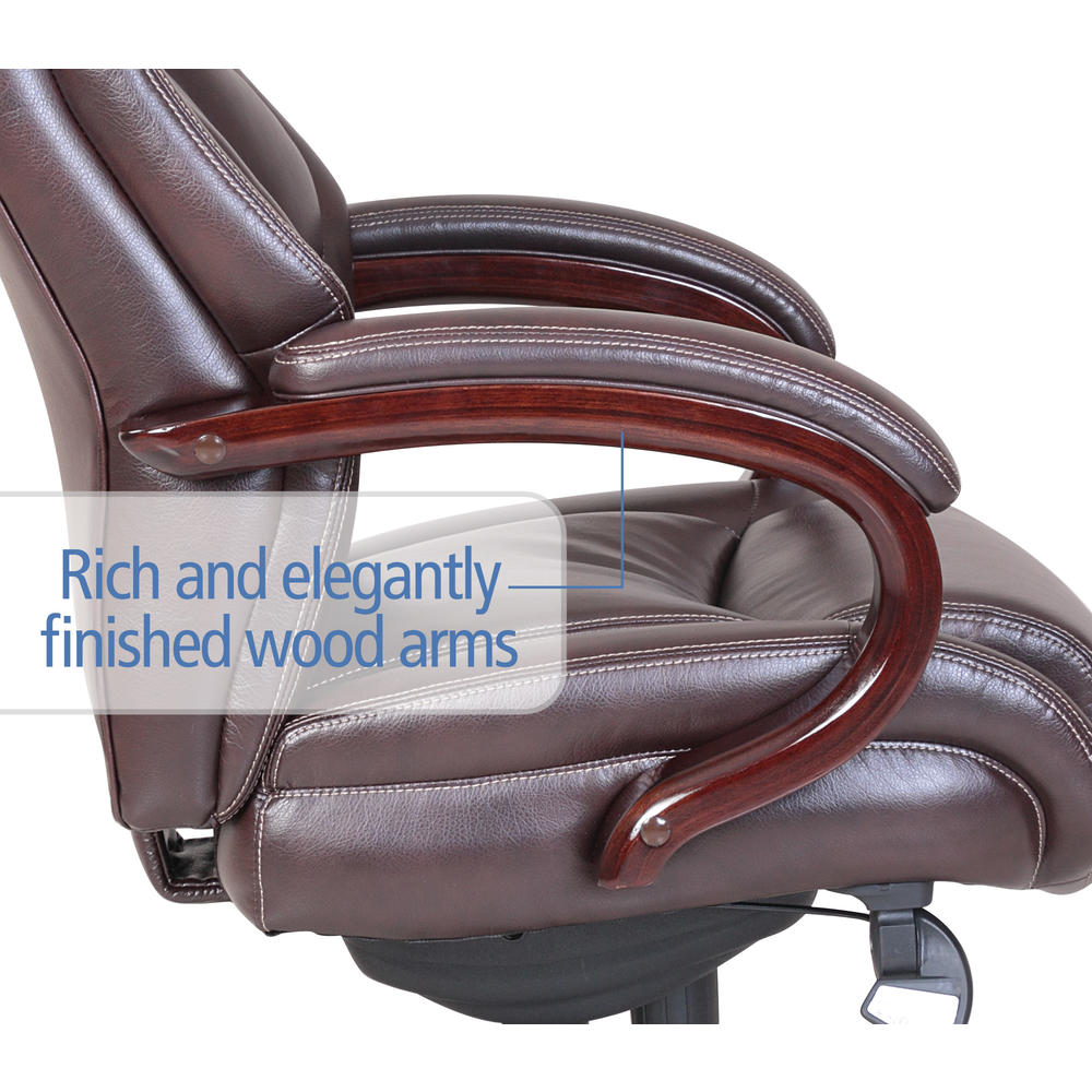 LaZBoy Bellamy Comfort Core Traditions Executive Office ChairCoffee