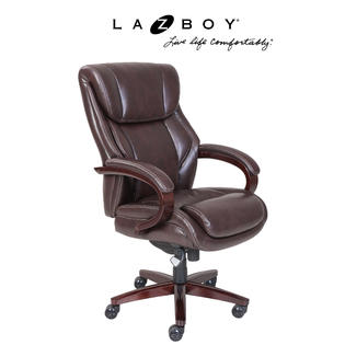 La Z Boy Bellamy Comfort Core Traditions Executive Office Chair Coffee Brown