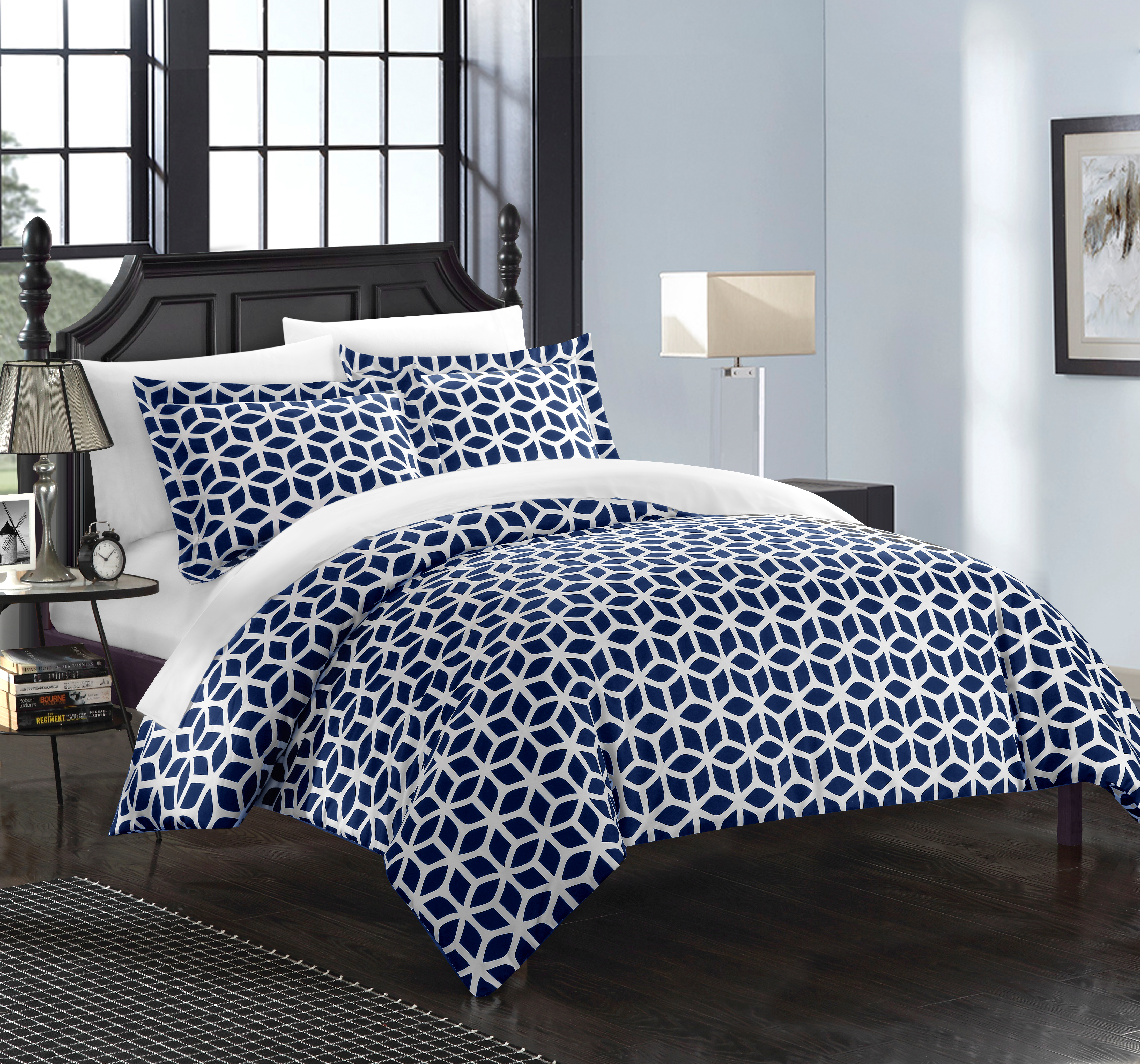 Chic Home Lovey 6 or 9 Piece Reversible Bed In a Bag Duvet Cover Set