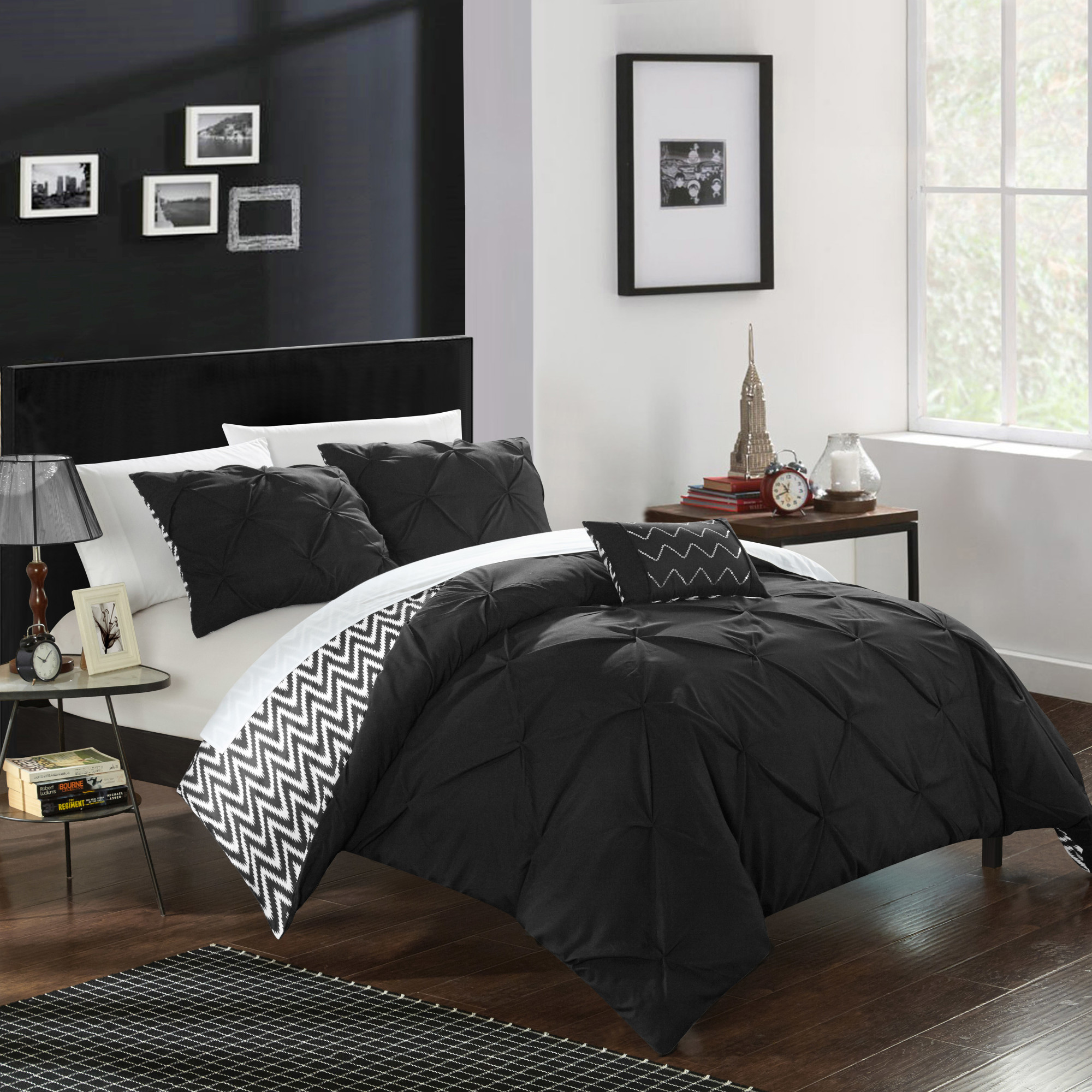 Chic Home Erin 3 or 4 Piece Reversible Comforter Set