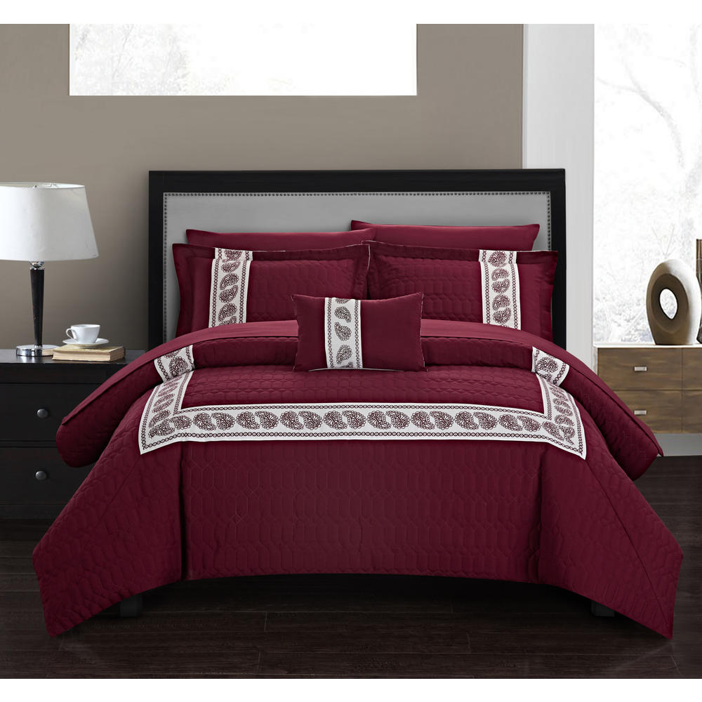 Chic Home Mason 6 or 8 Piece Bed in a Bag Comforter Set