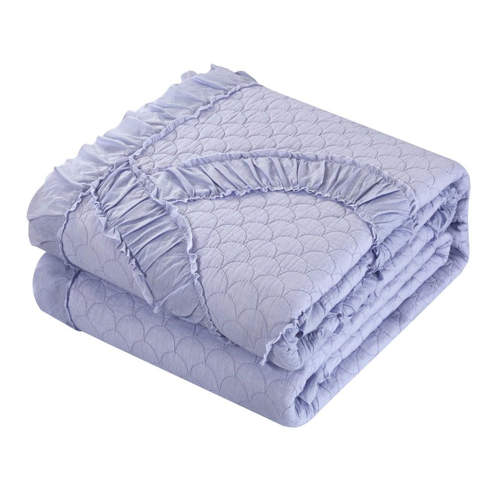 Chic Home Lesley 1 Piece Twin Quilt, Lavender