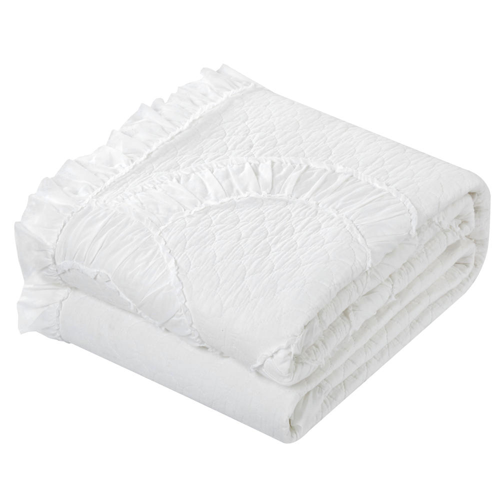 Chic Home Lesley 1 Piece King Quilt, Cream