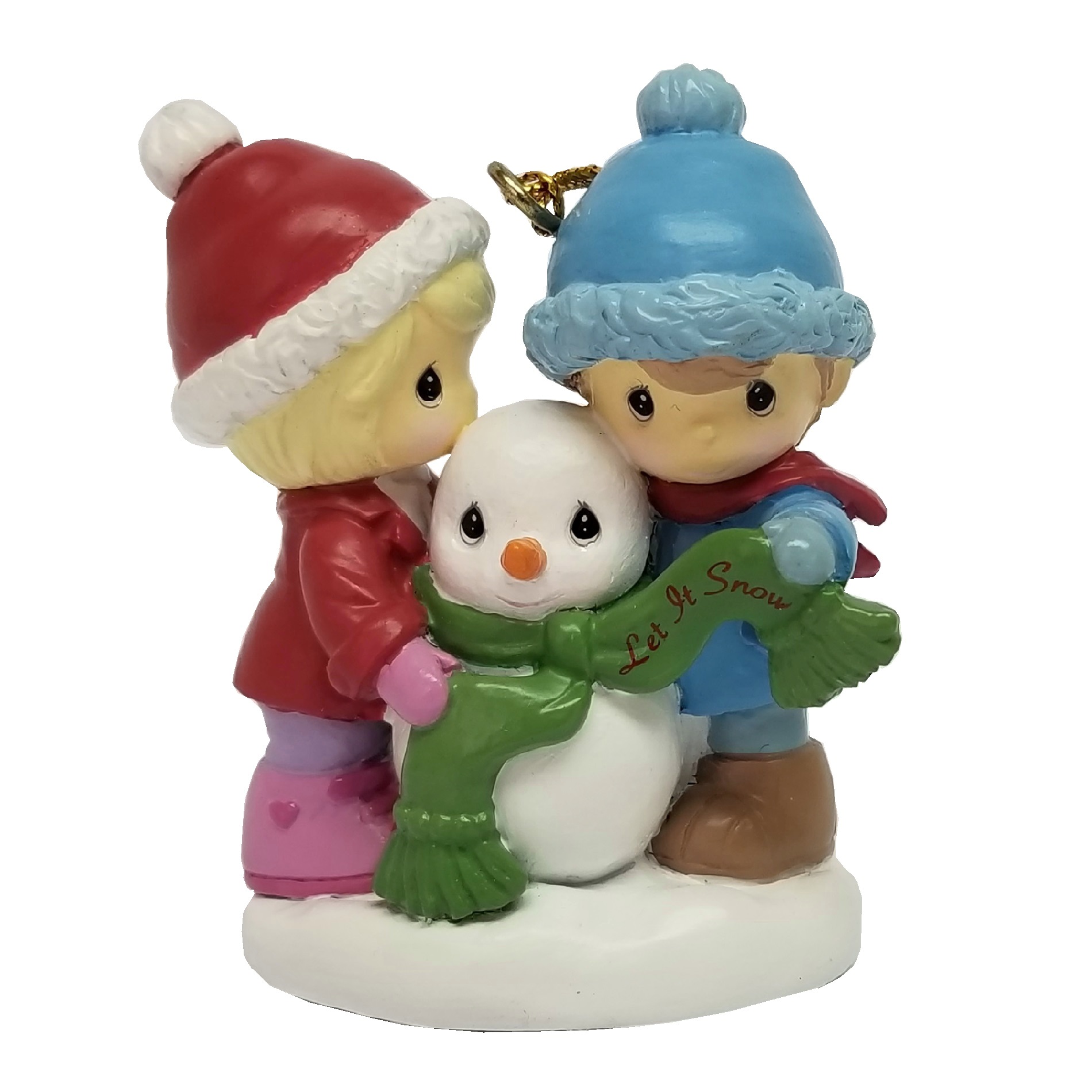 Precious Moments Licensed Kids with Snowman Christmas Ornament