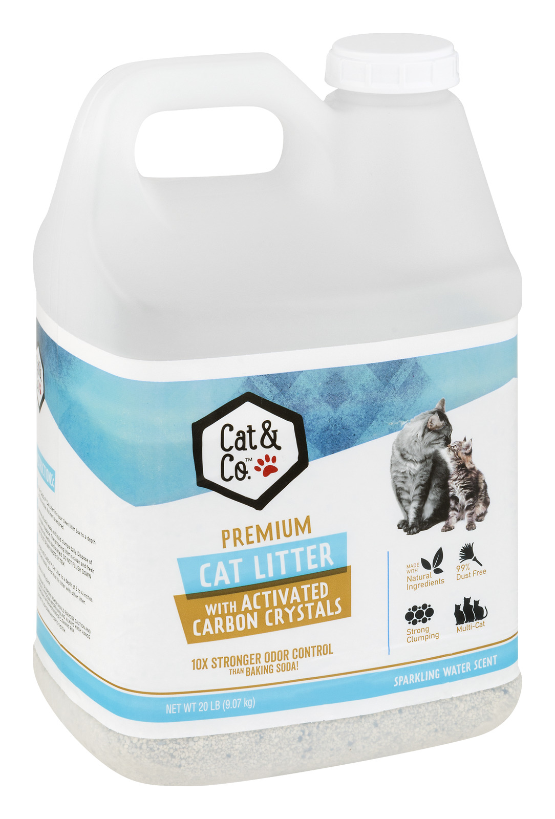Cat & Co. 20lb. MultiCat Litter with Activated Carbon Crystals