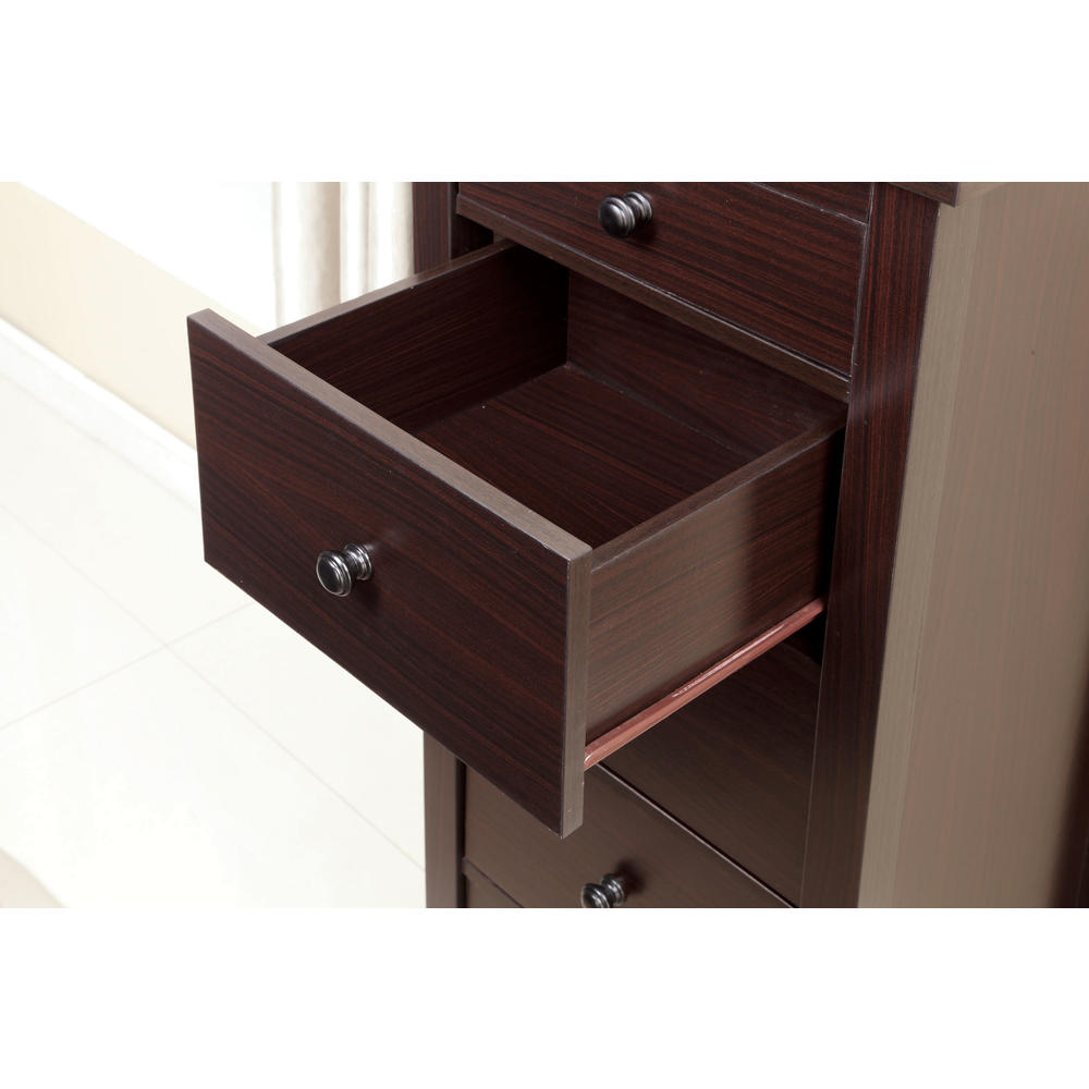 Furniture of America Kari Slim 5-Drawer Storage Chest