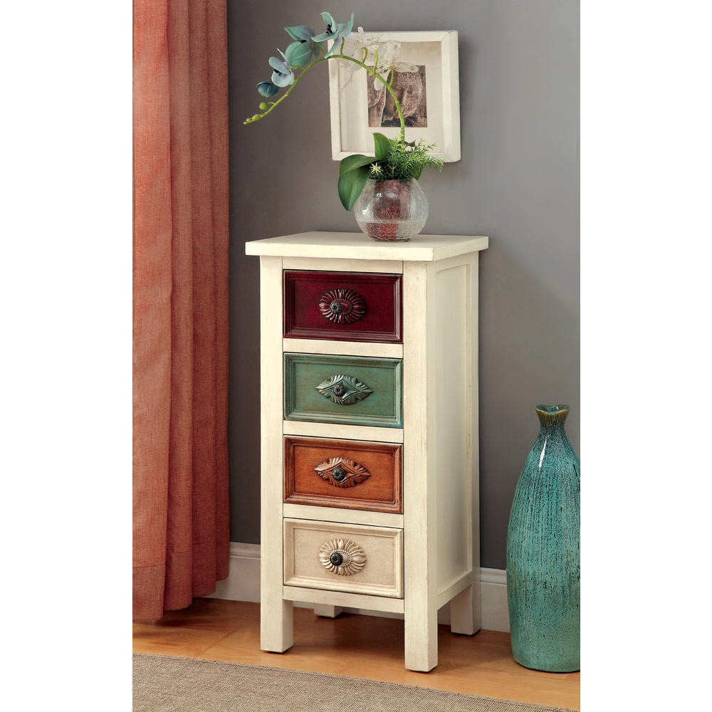 Furniture of America Marian Multicolored 4-Drawer Hallway Chest
