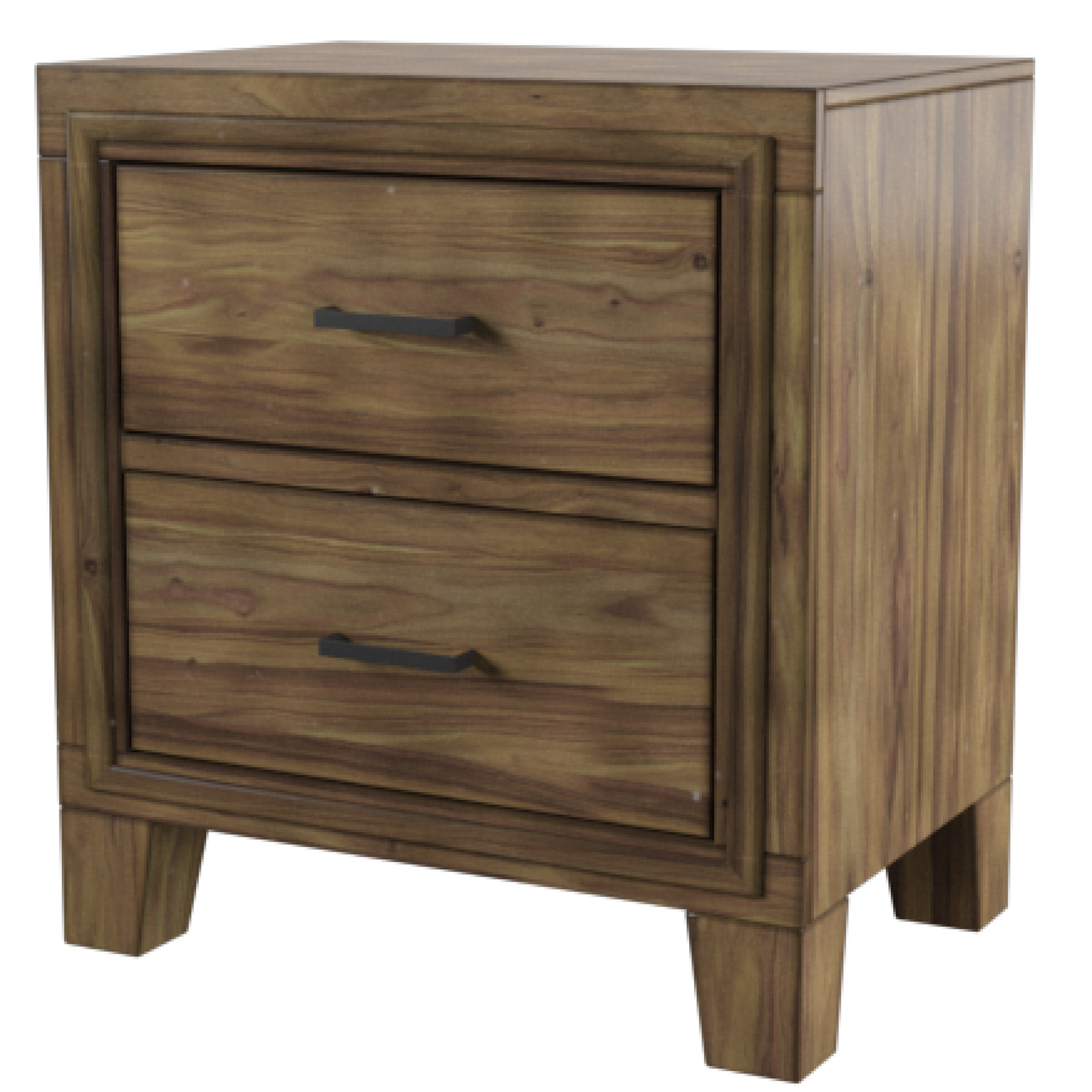 Furniture of America Gaia Rustic Oak 2-drawer Nightstand