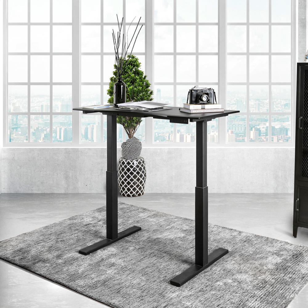 Furniture of America Zared Modern Small Height Adjustable Desk