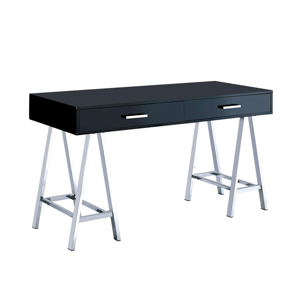 Furniture of America Abdel Modern High Gloss 2-drawer Writing Desk