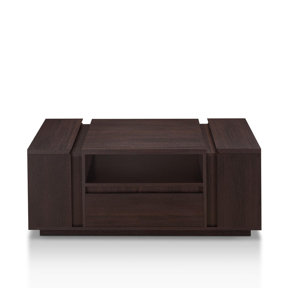 Furniture of America Caliana Contemporary Espresso Multi-Storage Coffee Table