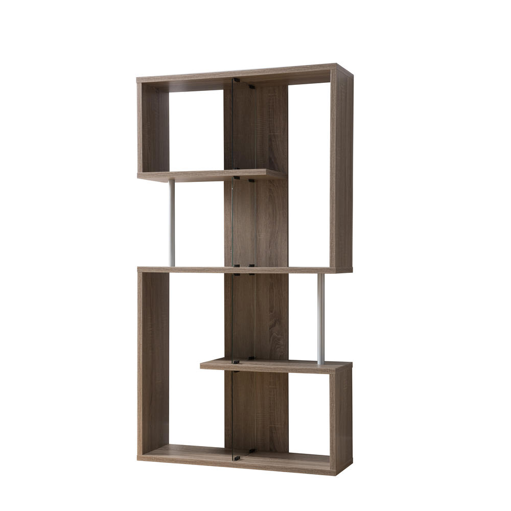 Furniture of America Eury Contemporary Brown Bookcase