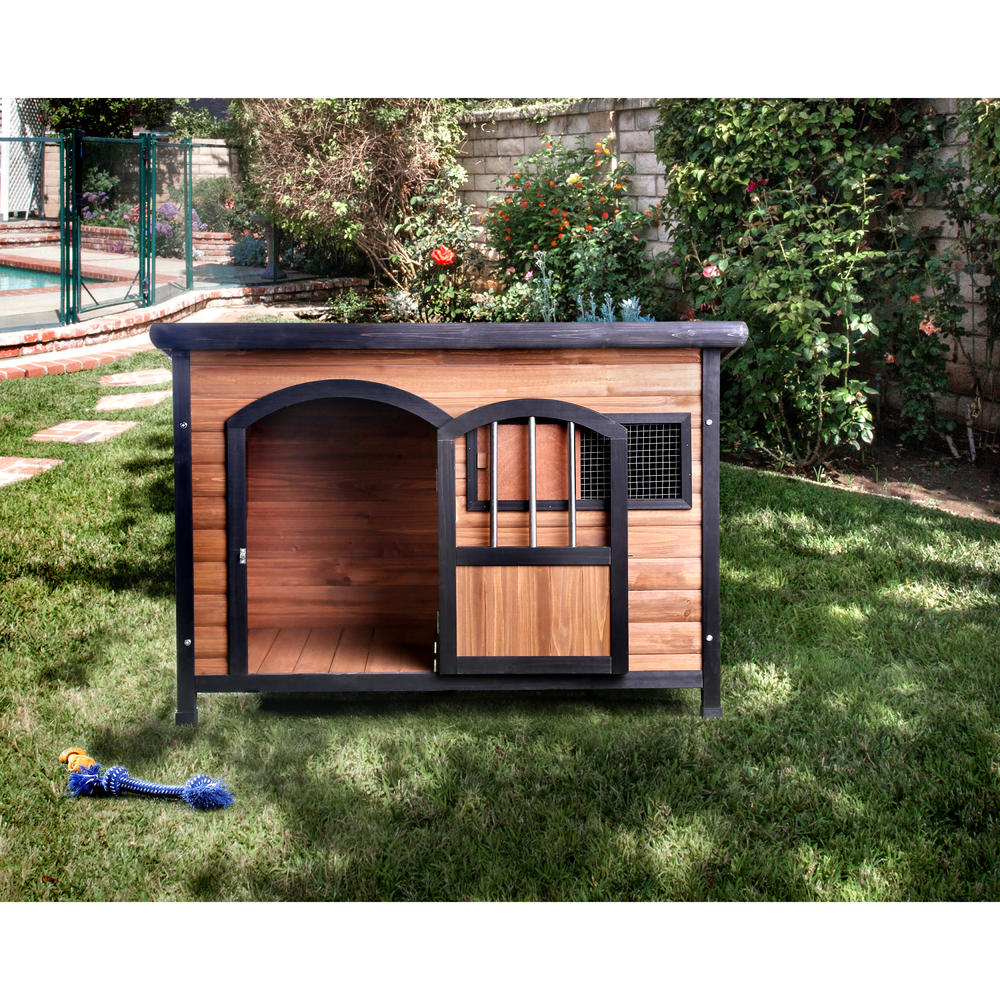 Furniture of American Waco Country Black and Brown Dog House, Medium