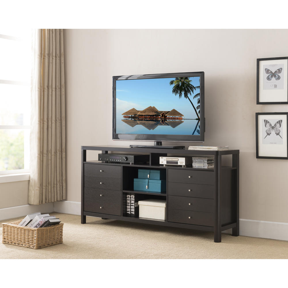 Furniture of America Gandalf Cappuccino Contemporary 60-inch TV Stand
