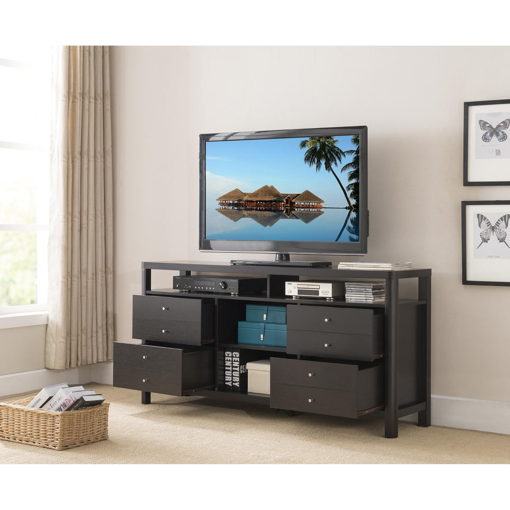 Furniture of America Gandalf Cappuccino Contemporary 60-inch TV Stand