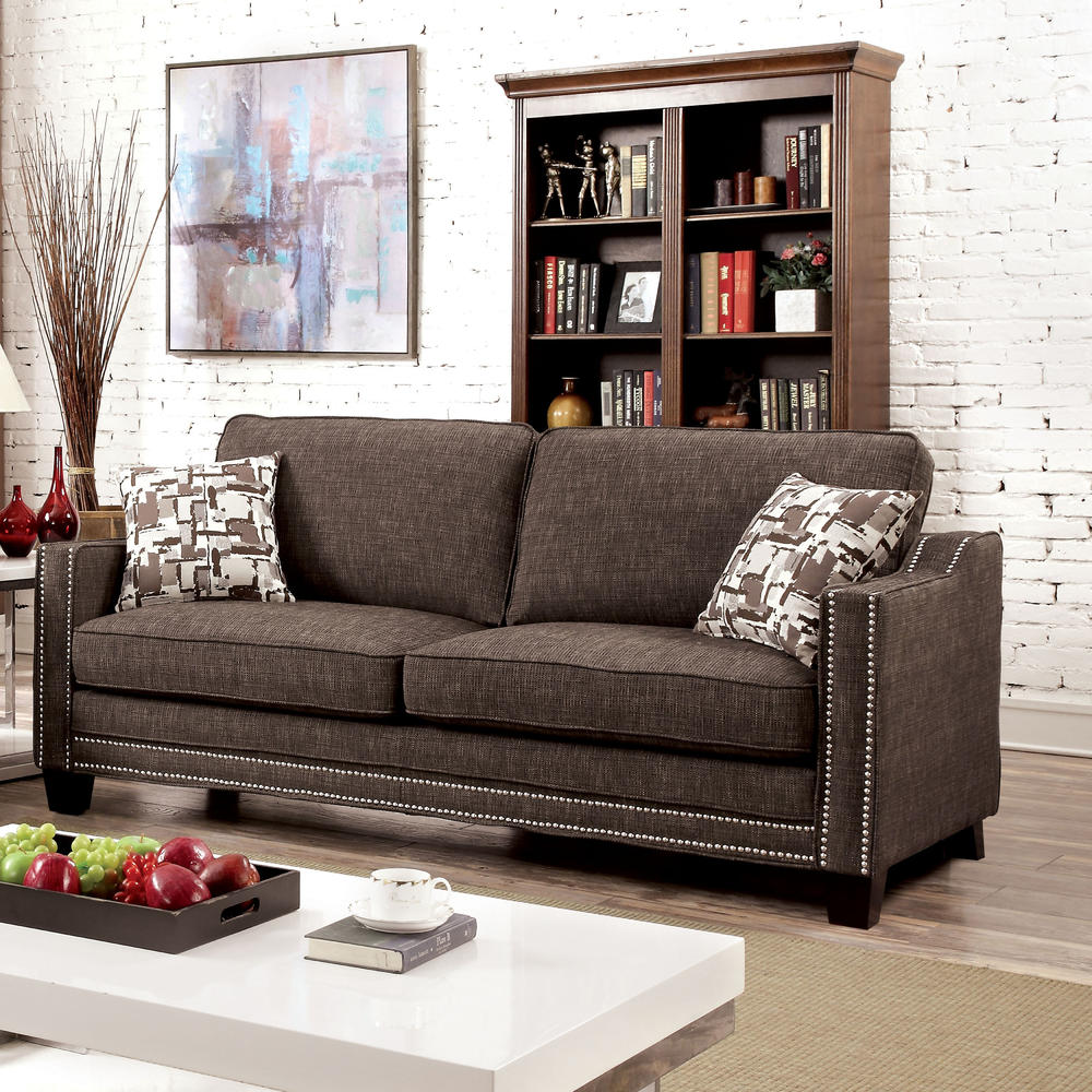 Furniture of America Hebba Chenille Sofa