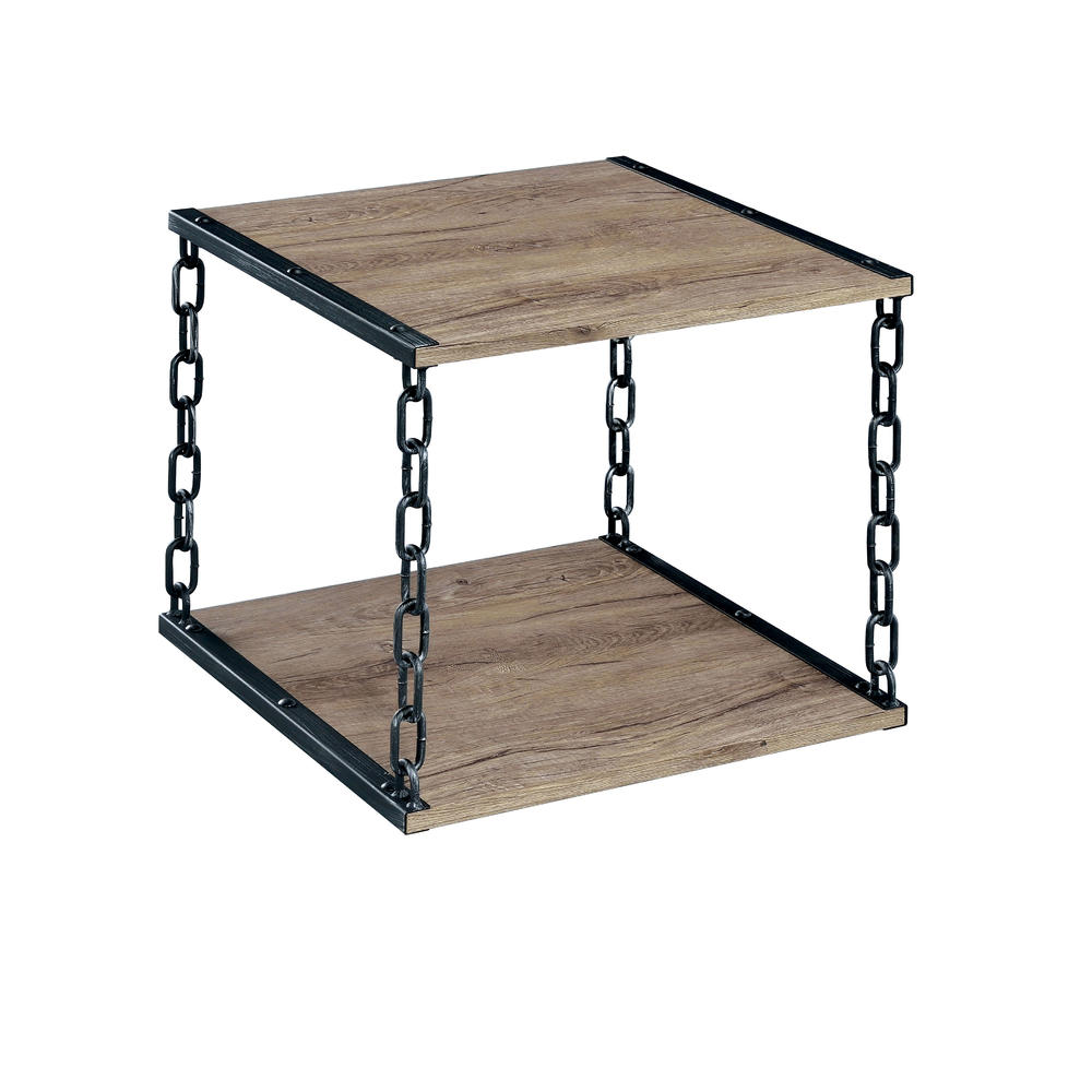 Furniture of America Linkdin Chain Link Accent End Table