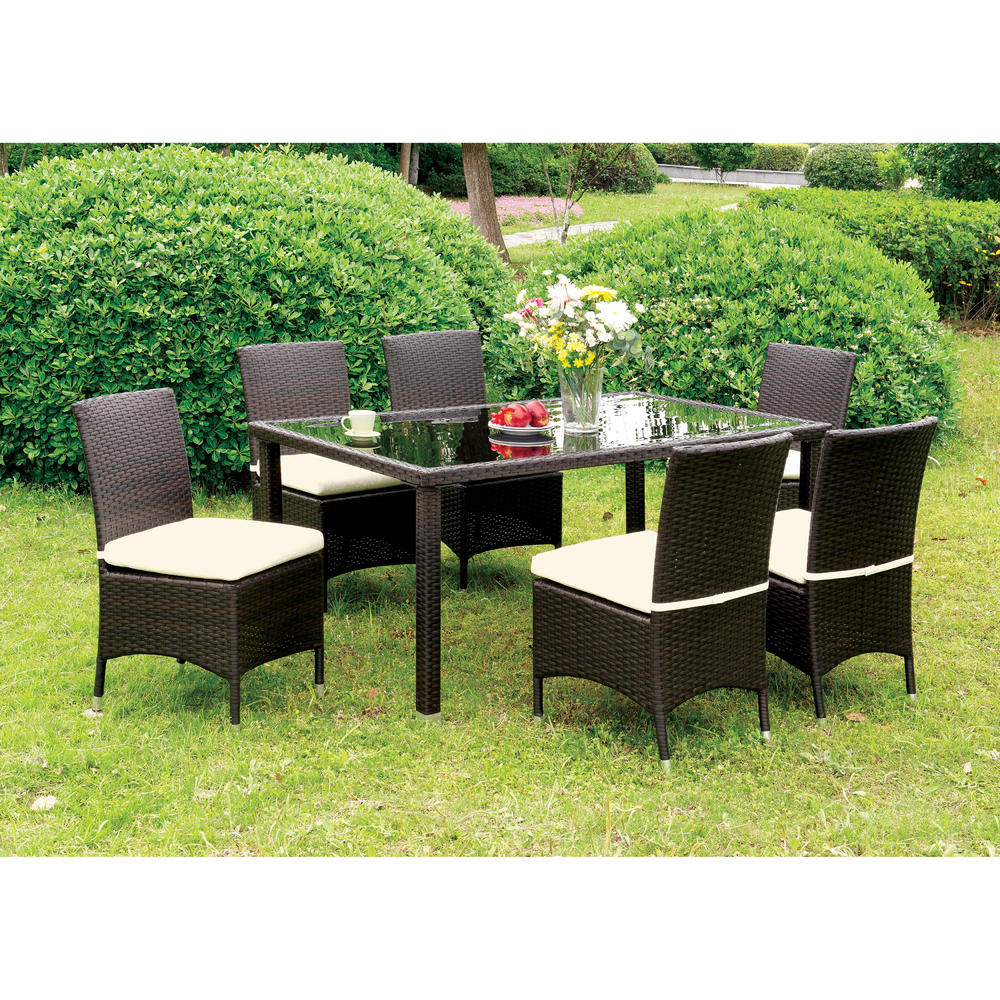 Furniture of America Lenore Outdoor Patio Side Chair