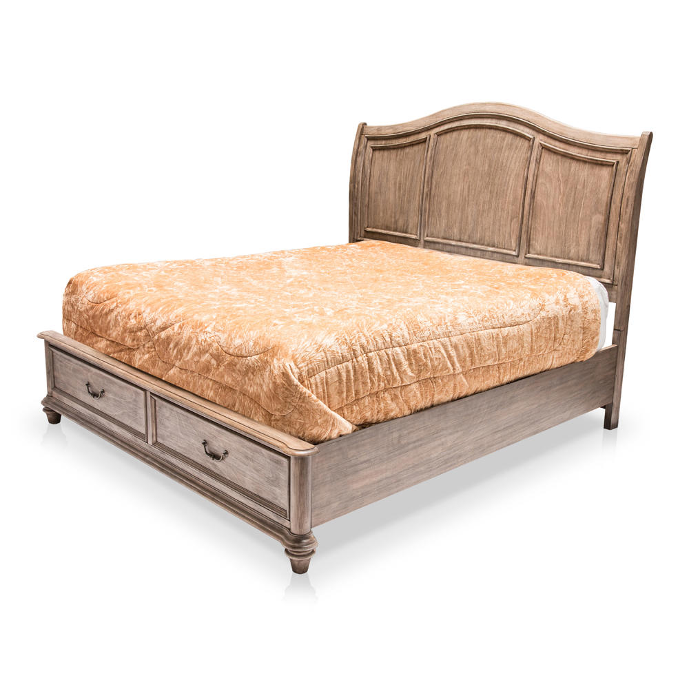 Furniture of America Rustic Gray Parma Platform Storage Bed