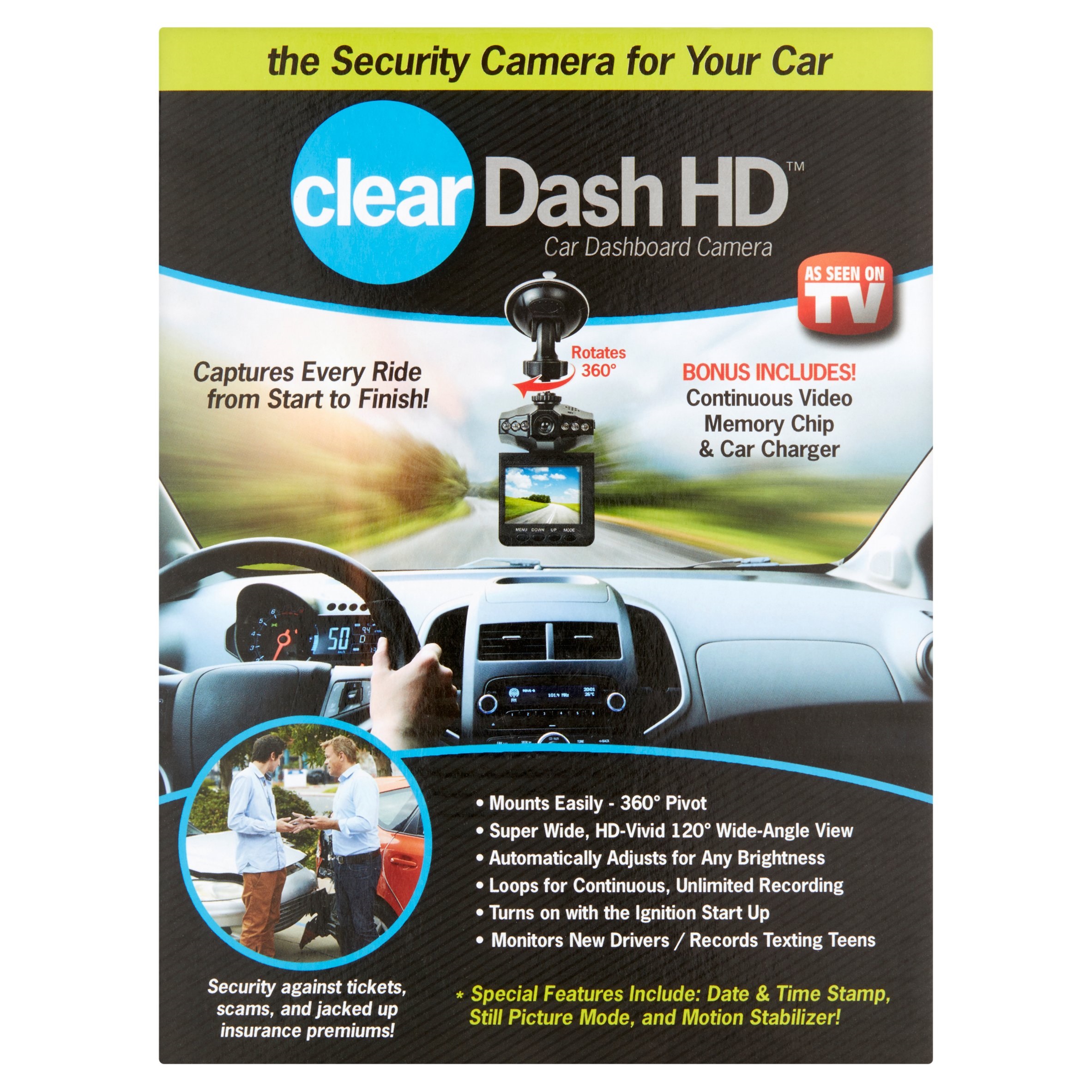 As Seen On TV Clear Dash HD Car Dashboard Camera