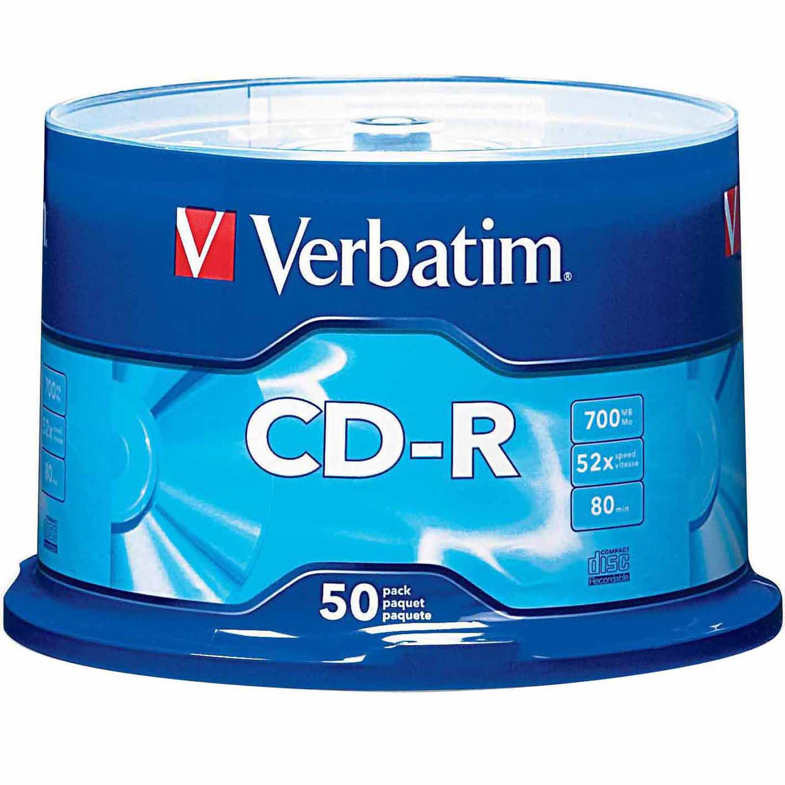 Verbatim CD-R 80Min 700MB 52x - 50-Pack Spindle Verbatim CD-R 80Min 700MB 52x - 50-Pack Spindle