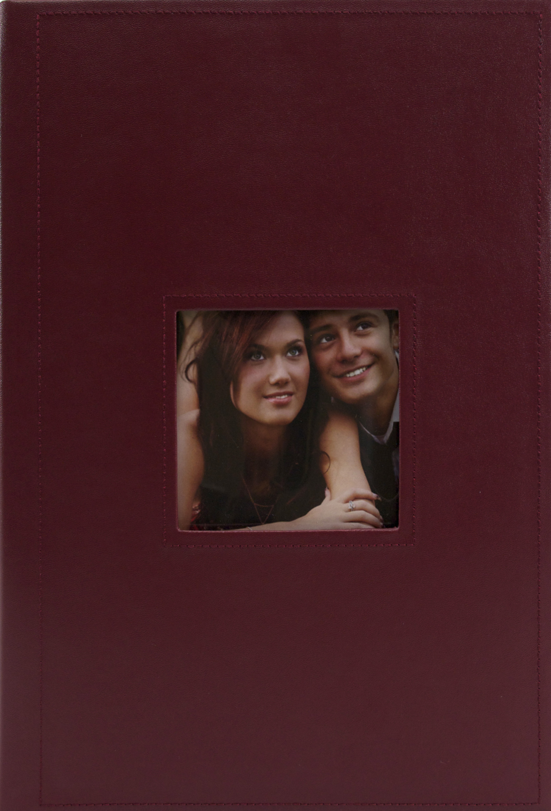 Pinnacle 3UP BOOKBOUND RED STITCHED FRAME FRONT ALBUM