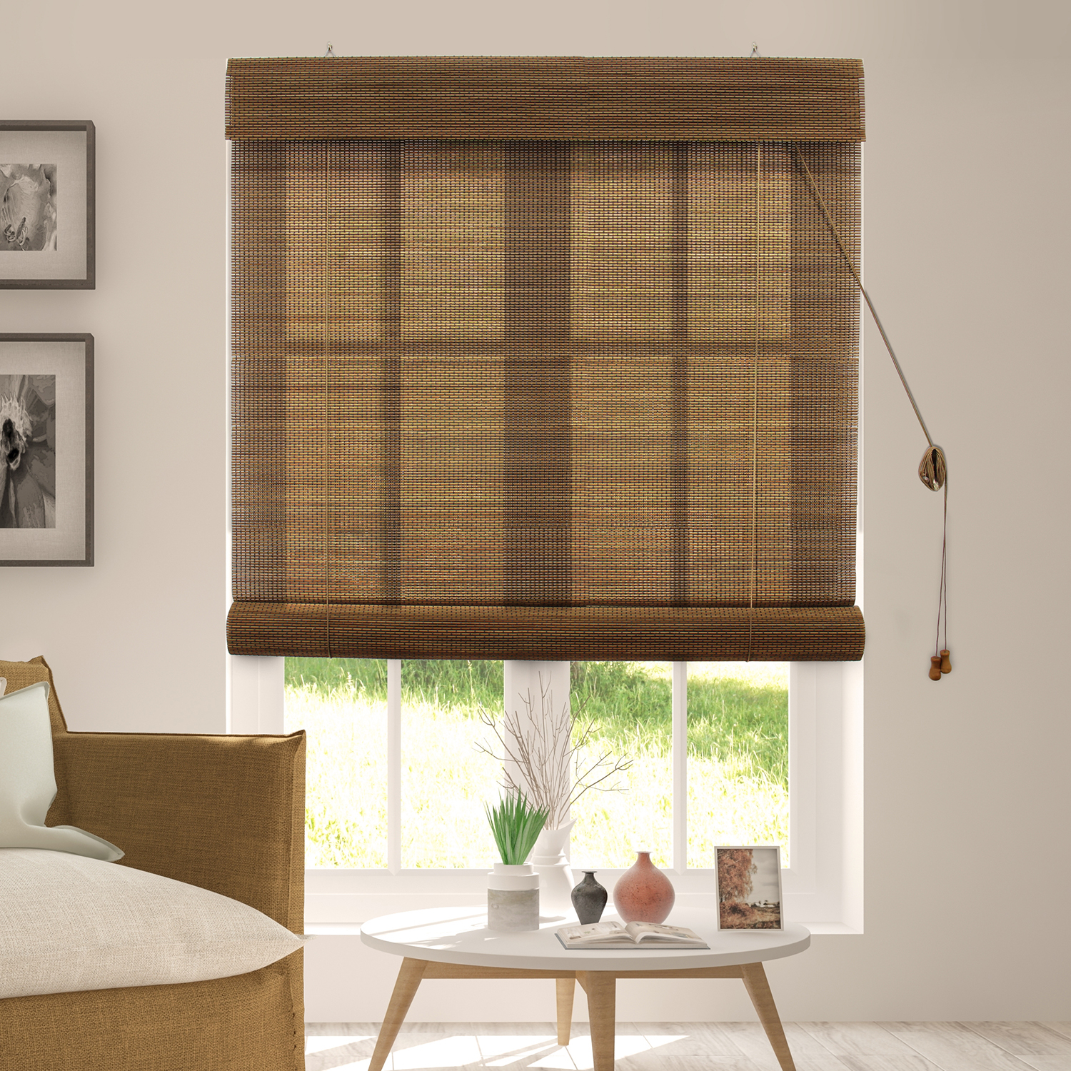 window blinds roll up