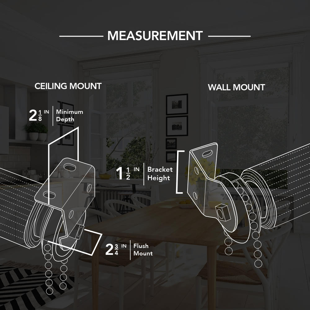 Chicology Continuous Loop Beaded Chain Roller Shades / Window Blind