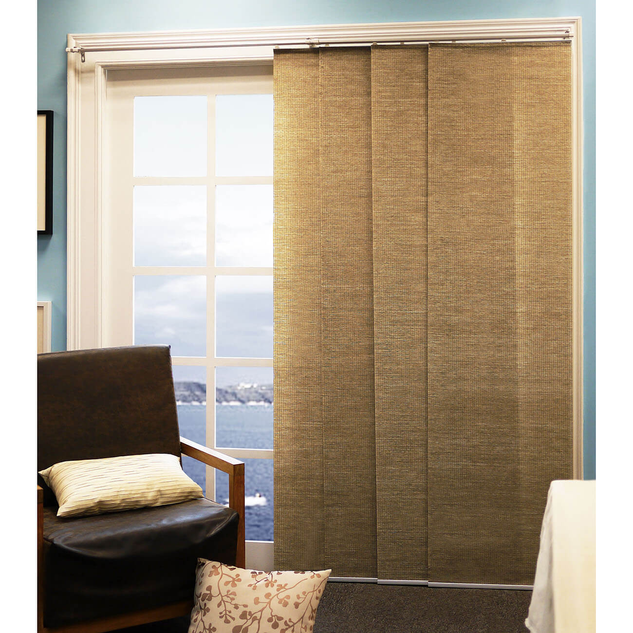 Chicology Adjustable Sliding Panel Cordless Shade Double