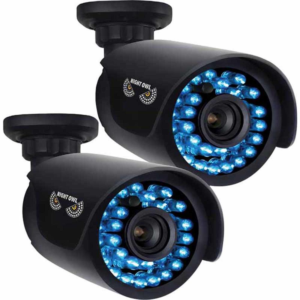 Night Owl Security Products 2-Pk 720p HD Security Bullet Camera w/ 100 ft of Night Vision