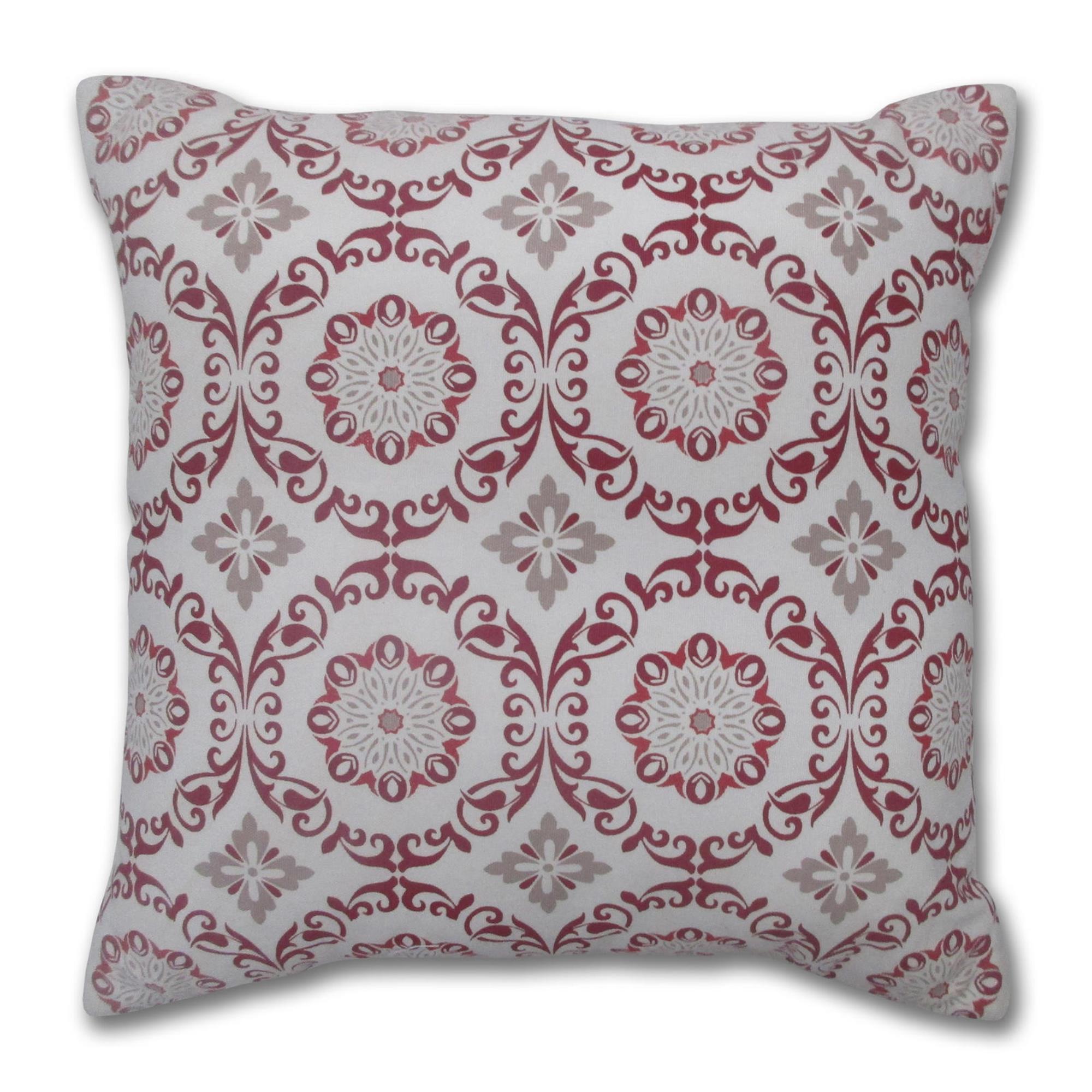 Red Tile Decorative Pillow Red Tile Decorative Pillow