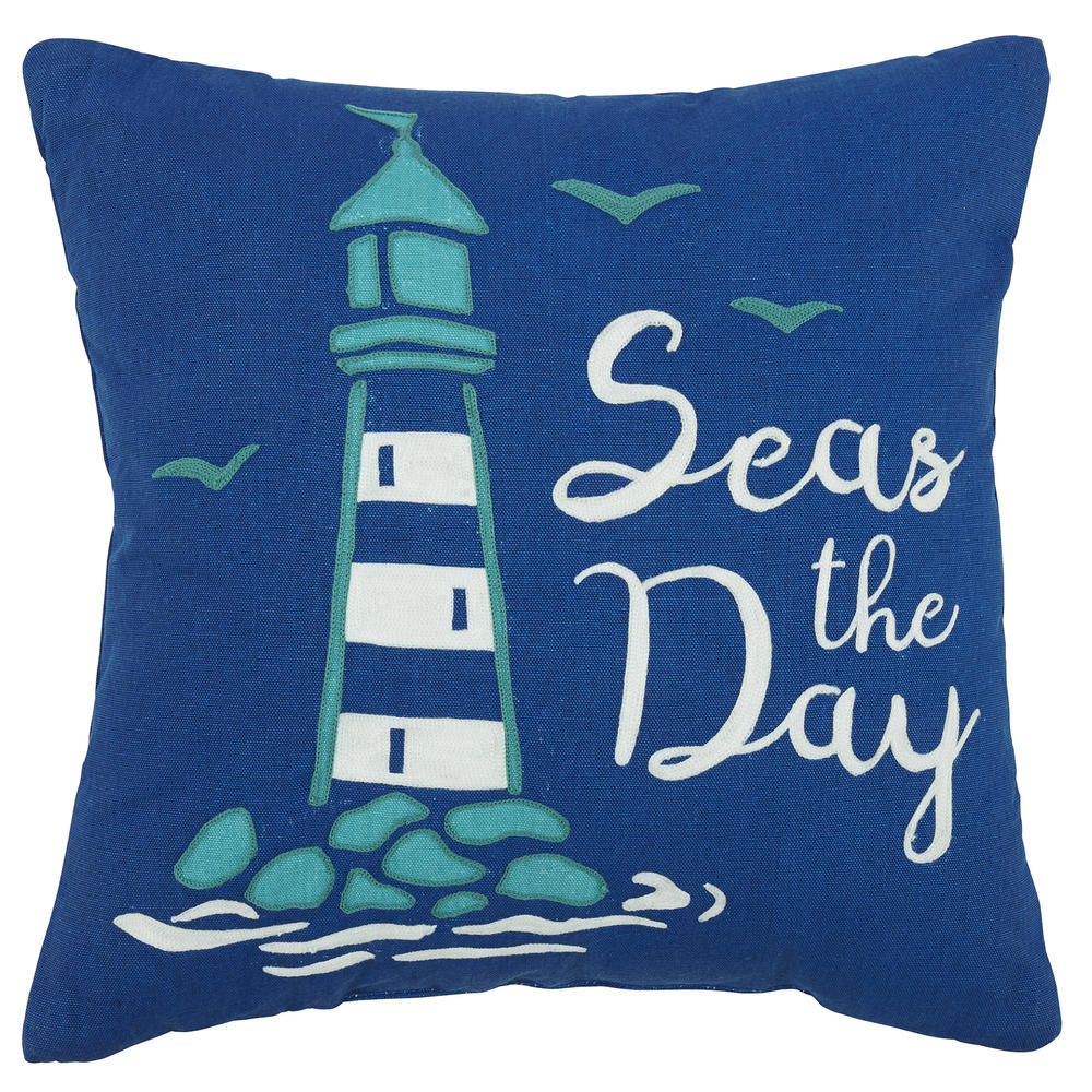 Sutton Rowe Outdoor Pillow - Seas The Day