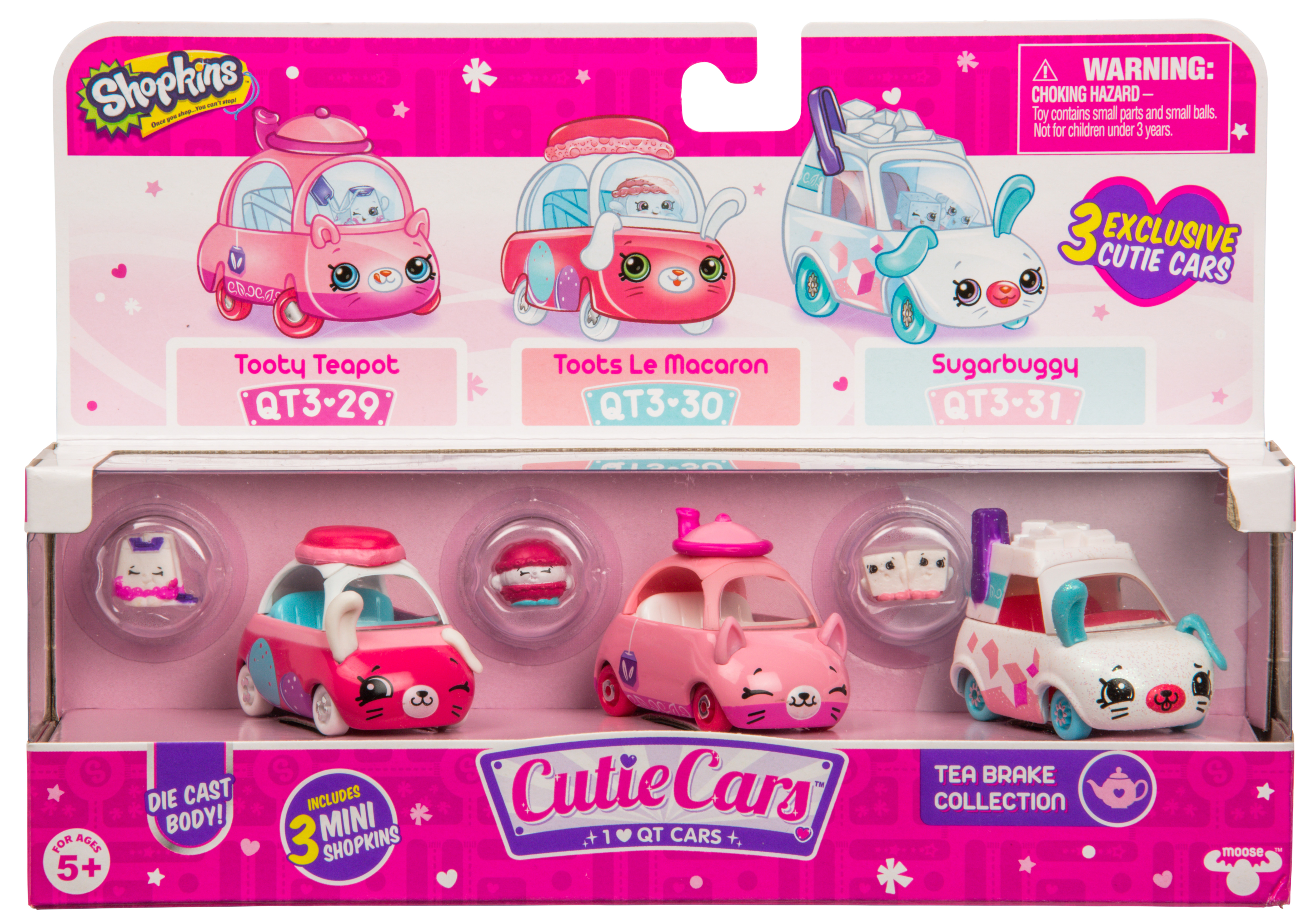 Shopkins Cutie Cars 3 Pack Collections, Die C