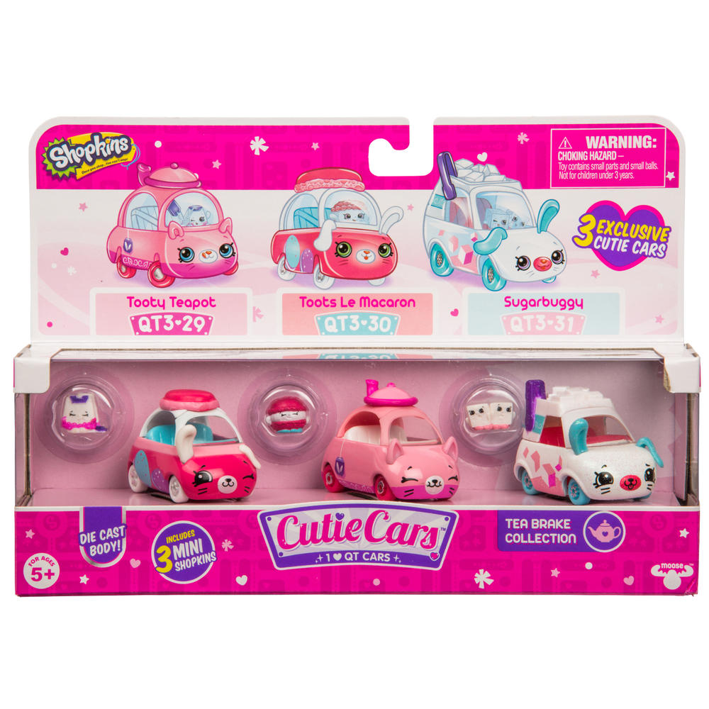 Shopkins Cutie Cars 3-Pack, Tea Brake