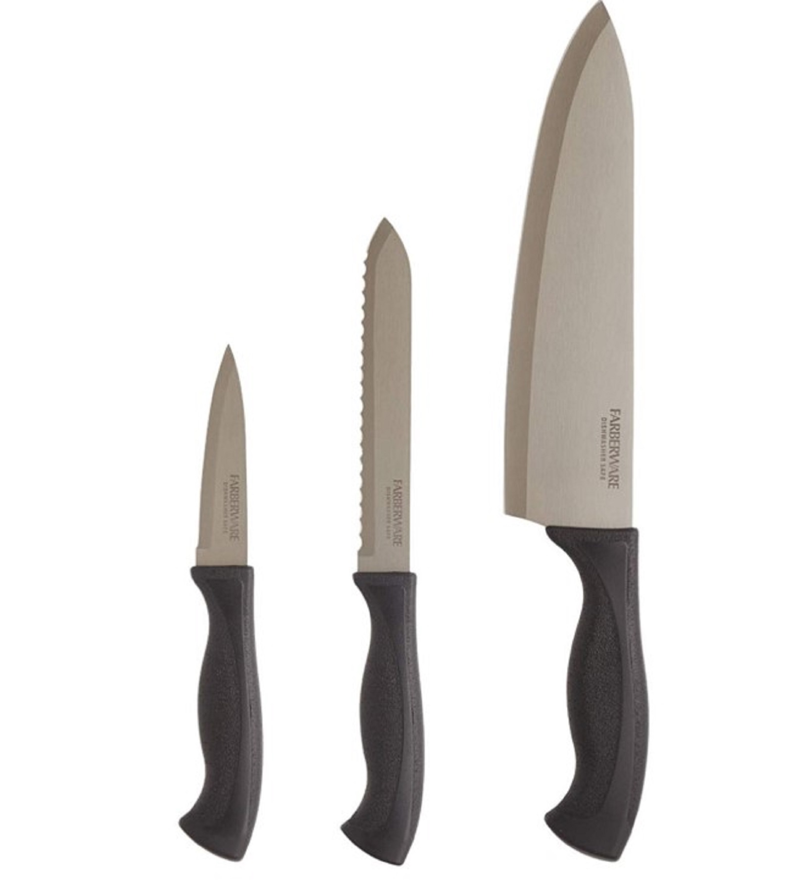 Farberware 5218075 3 Piece Chef Knife Set American Freight Sears Outlet