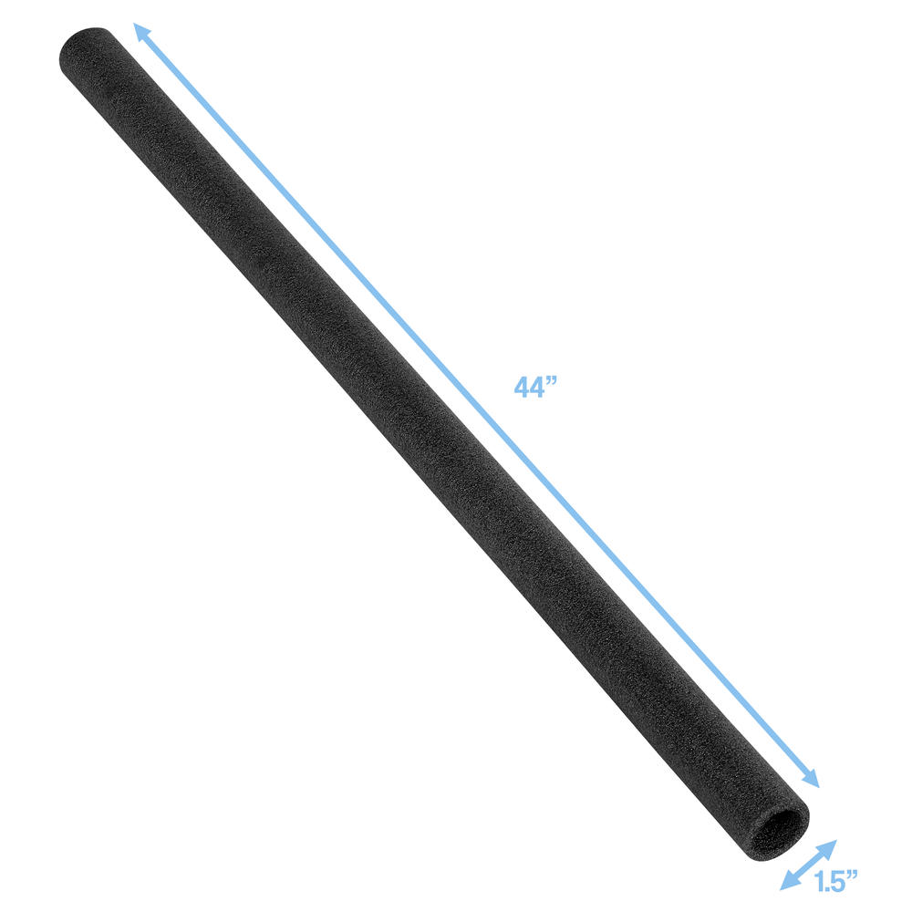 Upper Bounce 44 Inch Trampoline Pole Foam sleeves, fits for 1.5" Diameter Pole - Set of 16 -Black