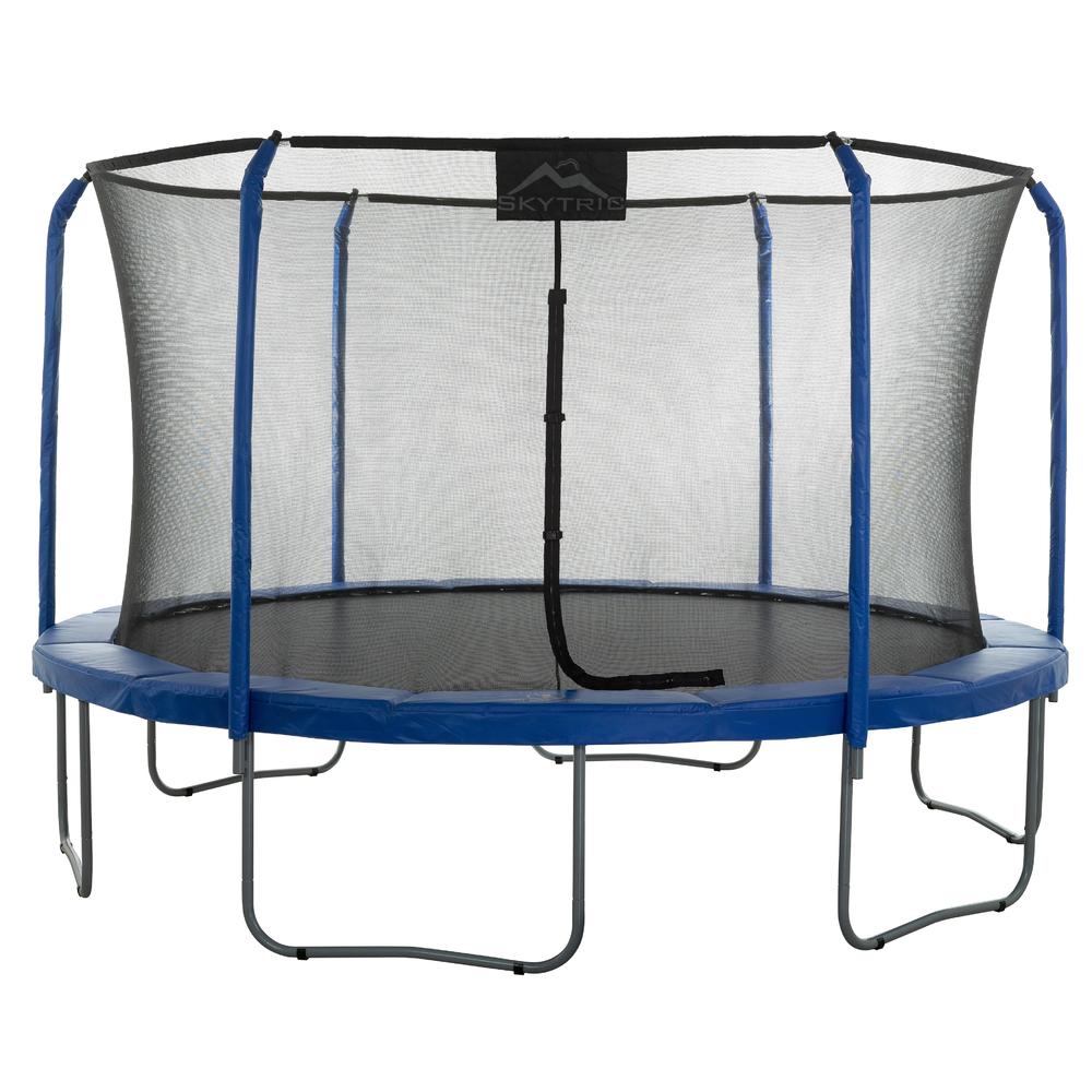 Upper Bounce &#8220;SKYTRIC&#8221; 11 FT. Trampoline with Top Ring Enclosure System equipped with the &#8220; EASY ASSEMBLE FEATURE"