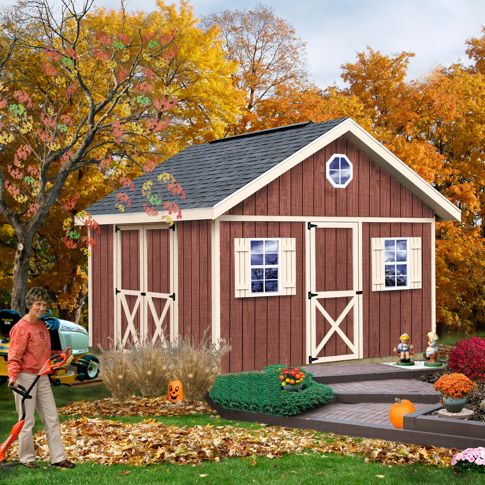 Best Barns fairview1212 12' x 12' Fairview Wood Storage Shed Kit