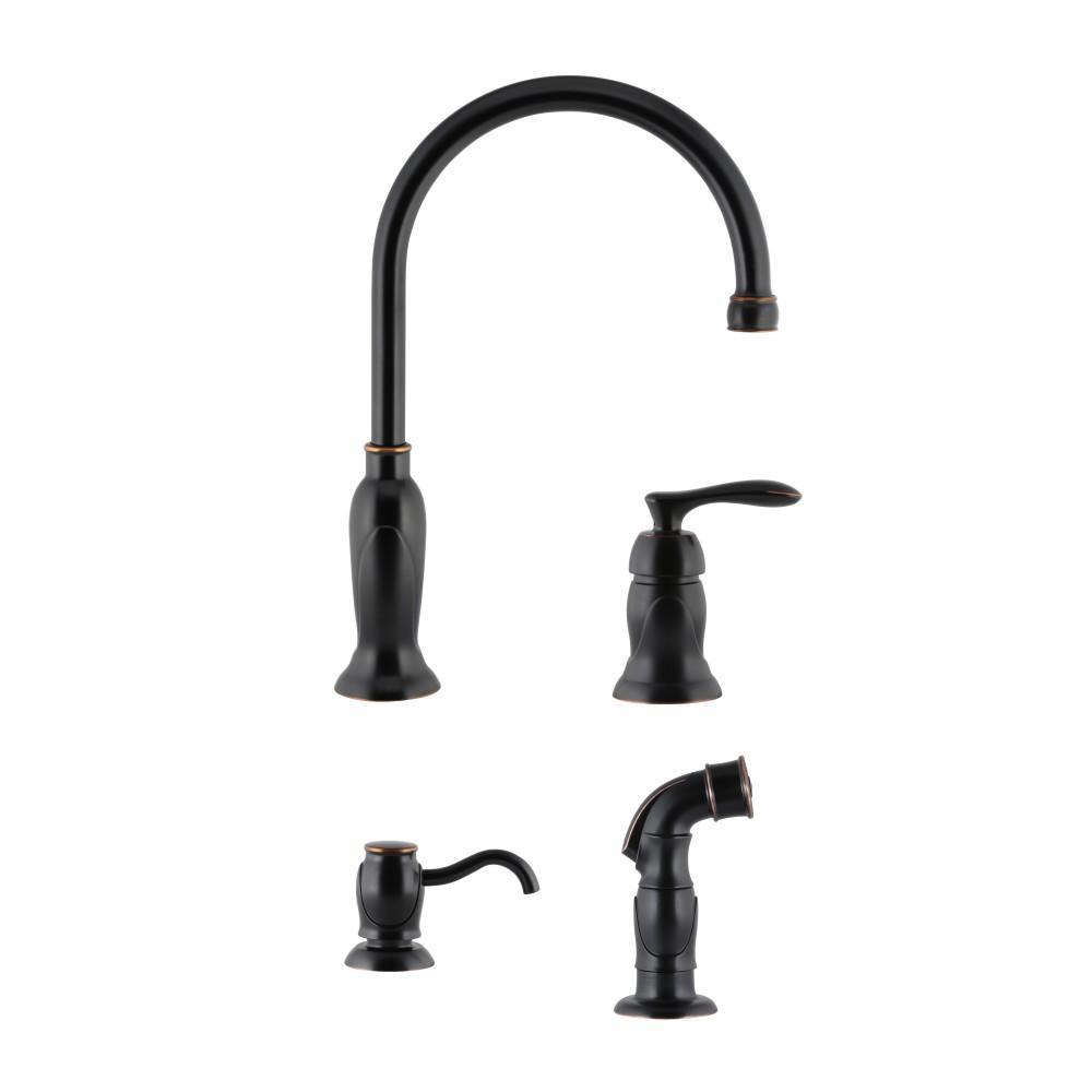 Design House 525790 Madison Kitchen Faucet with Sprayer and Soap