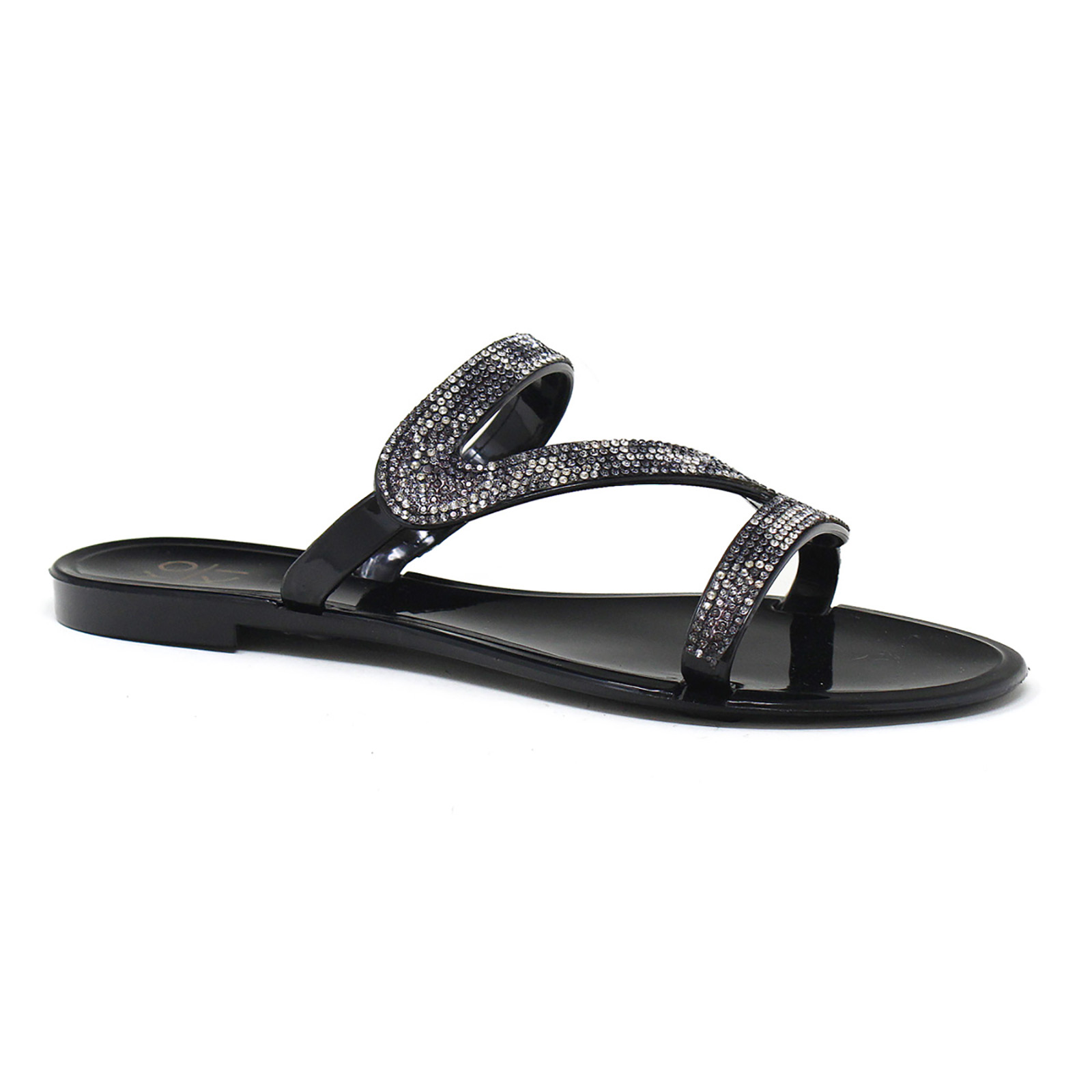 Yoki Women S Aurora 11 Rhinestone Jelly Sandal