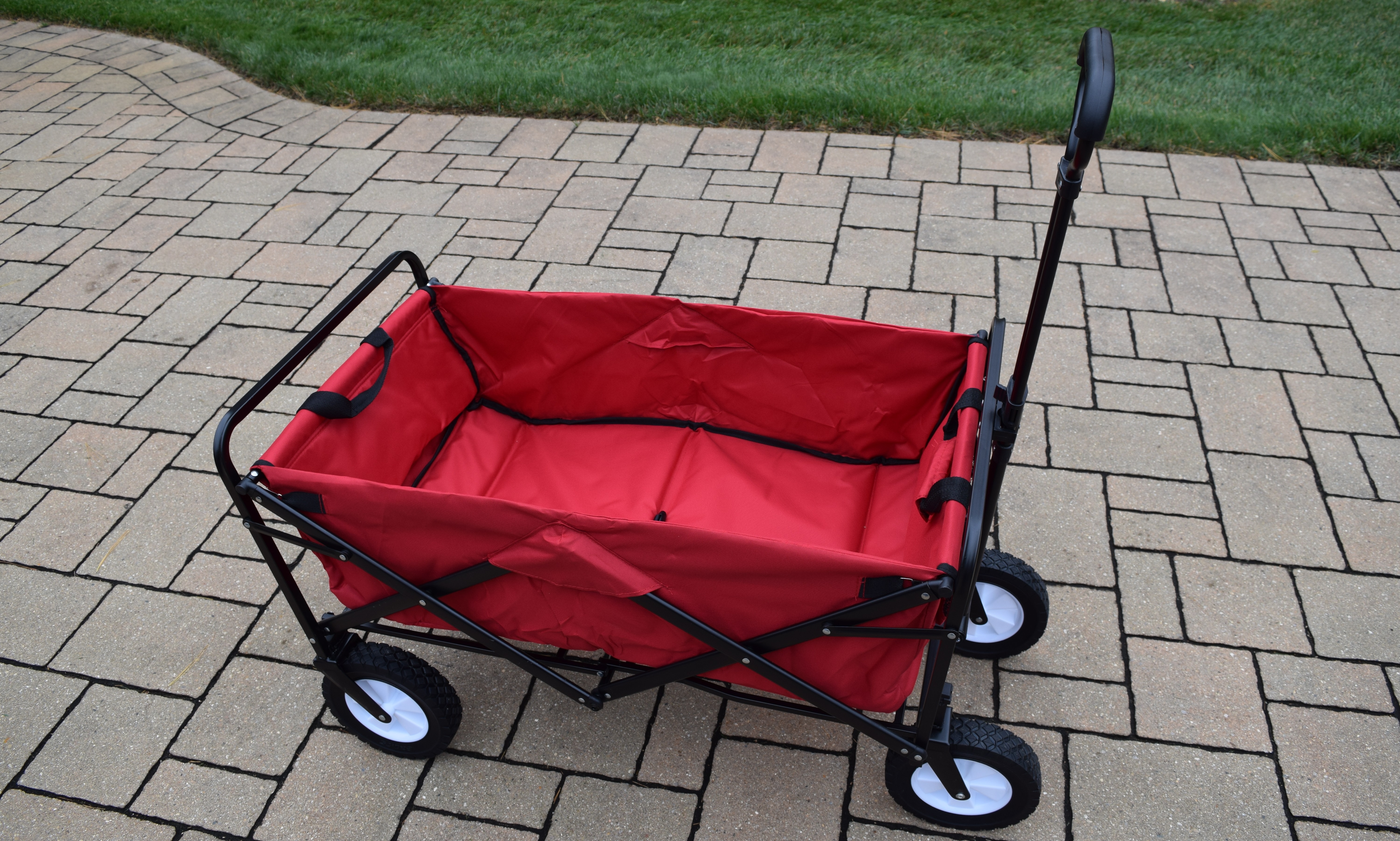Oakland Living SR90017-RDBK Foldable Wagon Cart