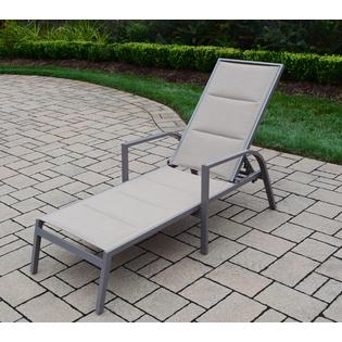 Oakland Living Padded Sling Aluminum Chaise Lounge Oakland Living Padded Sling Aluminum Chaise Lounge on Living Accents Sling Folding Chaise id=29736