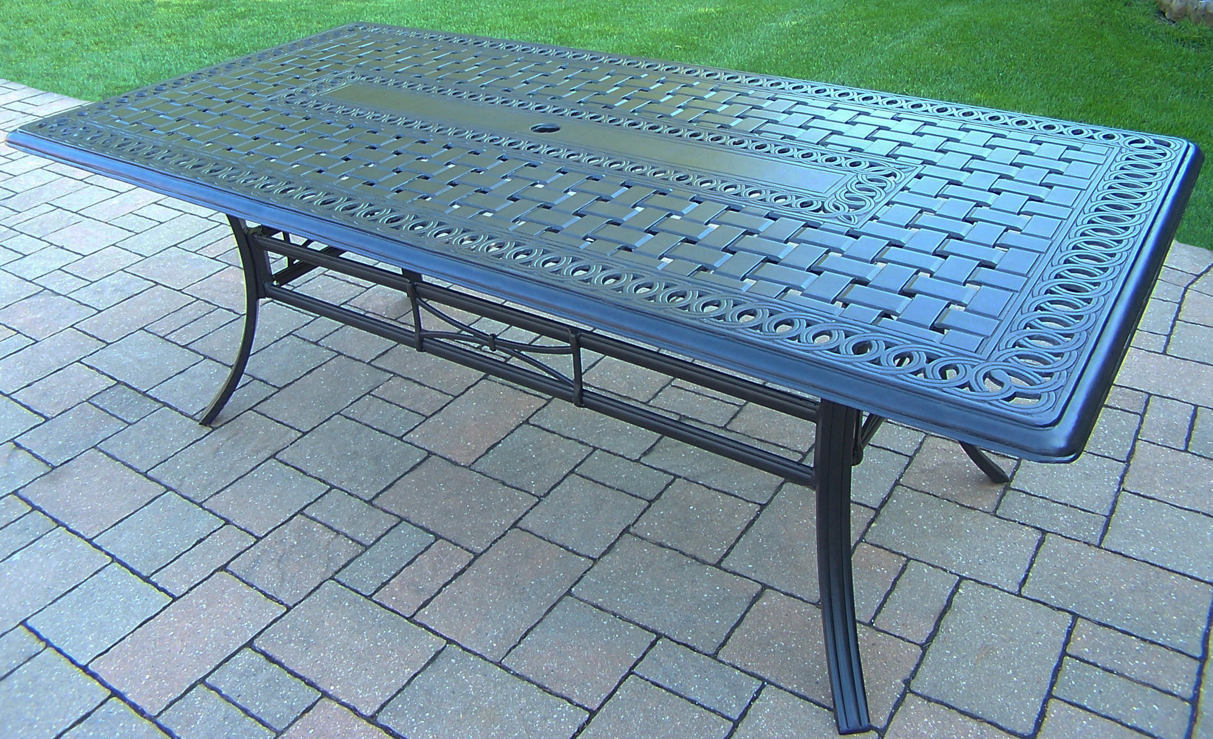 Oakland Living Aluminum 84 x 42-inch Rectangular Table