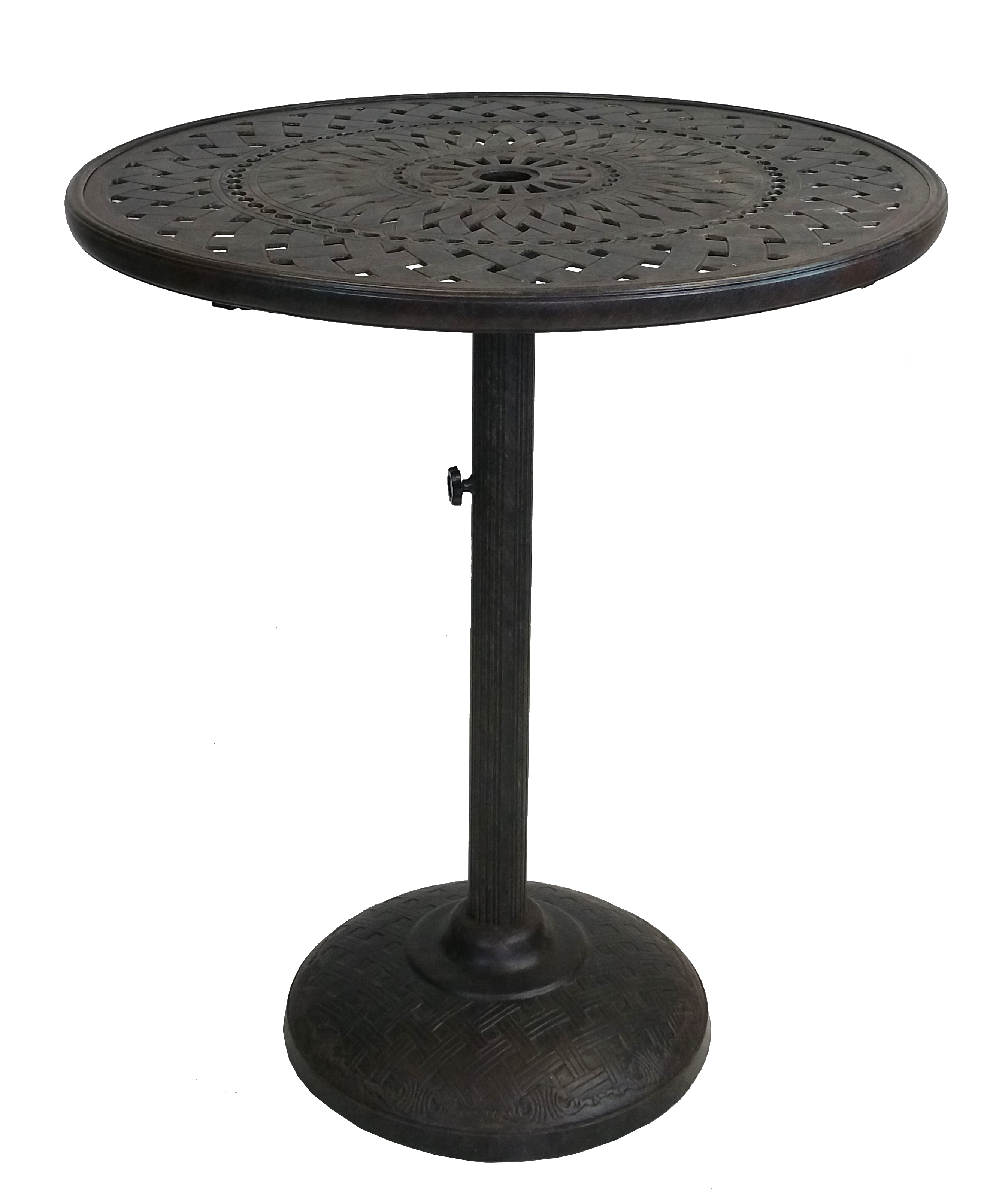 Oakland Living 42-inch Bar Table w/ built-in umbrella stand